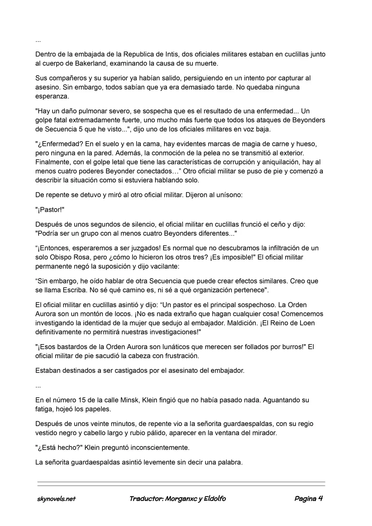 Lord Of The Mysteries (Novela) - Capítulo 252 - Página 4 - LectorTMOo