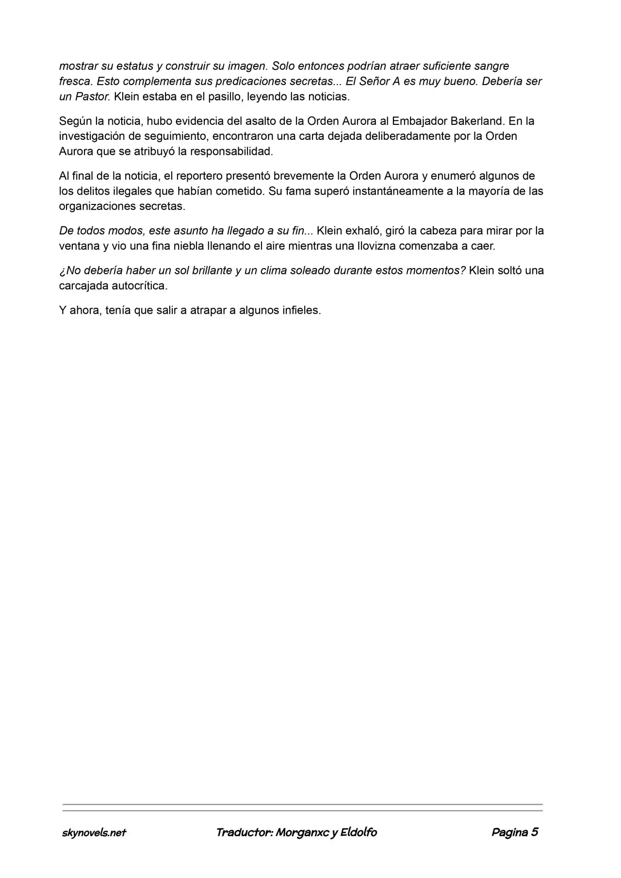 Lord Of The Mysteries (Novela) - Capítulo 253 - Página 5 - LectorTMOo