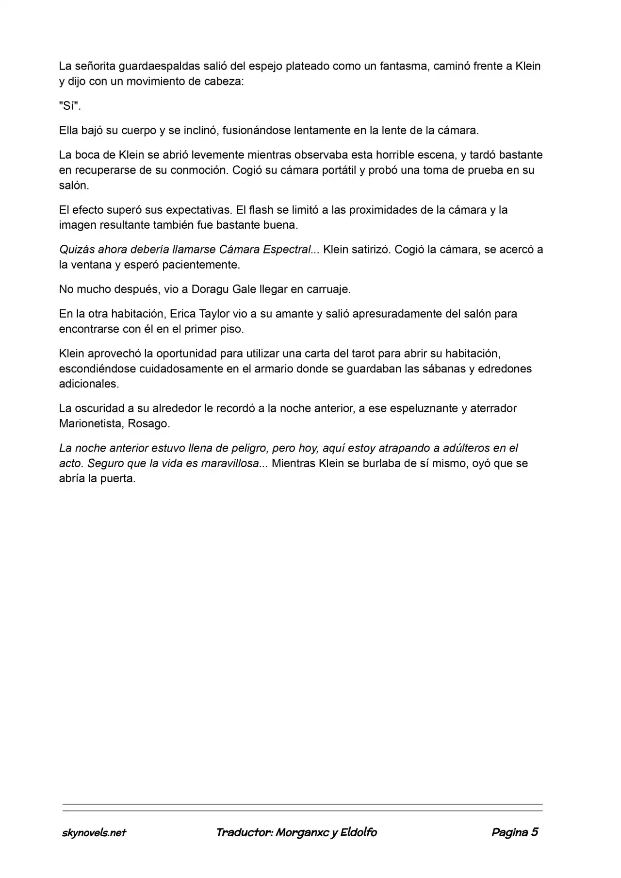 Lord Of The Mysteries (Novela) - Capítulo 254 - Página 5 - LectorTMOo