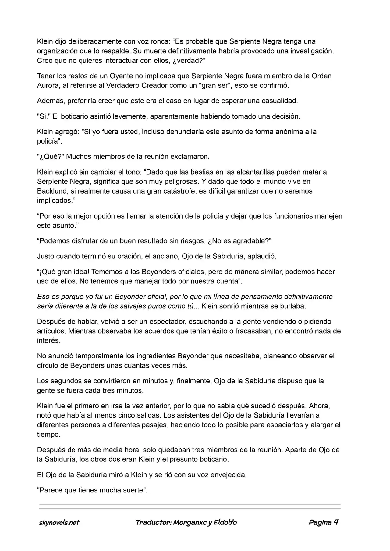 Lord Of The Mysteries (Novela) - Capítulo 256 - Página 4 - LectorTMOo