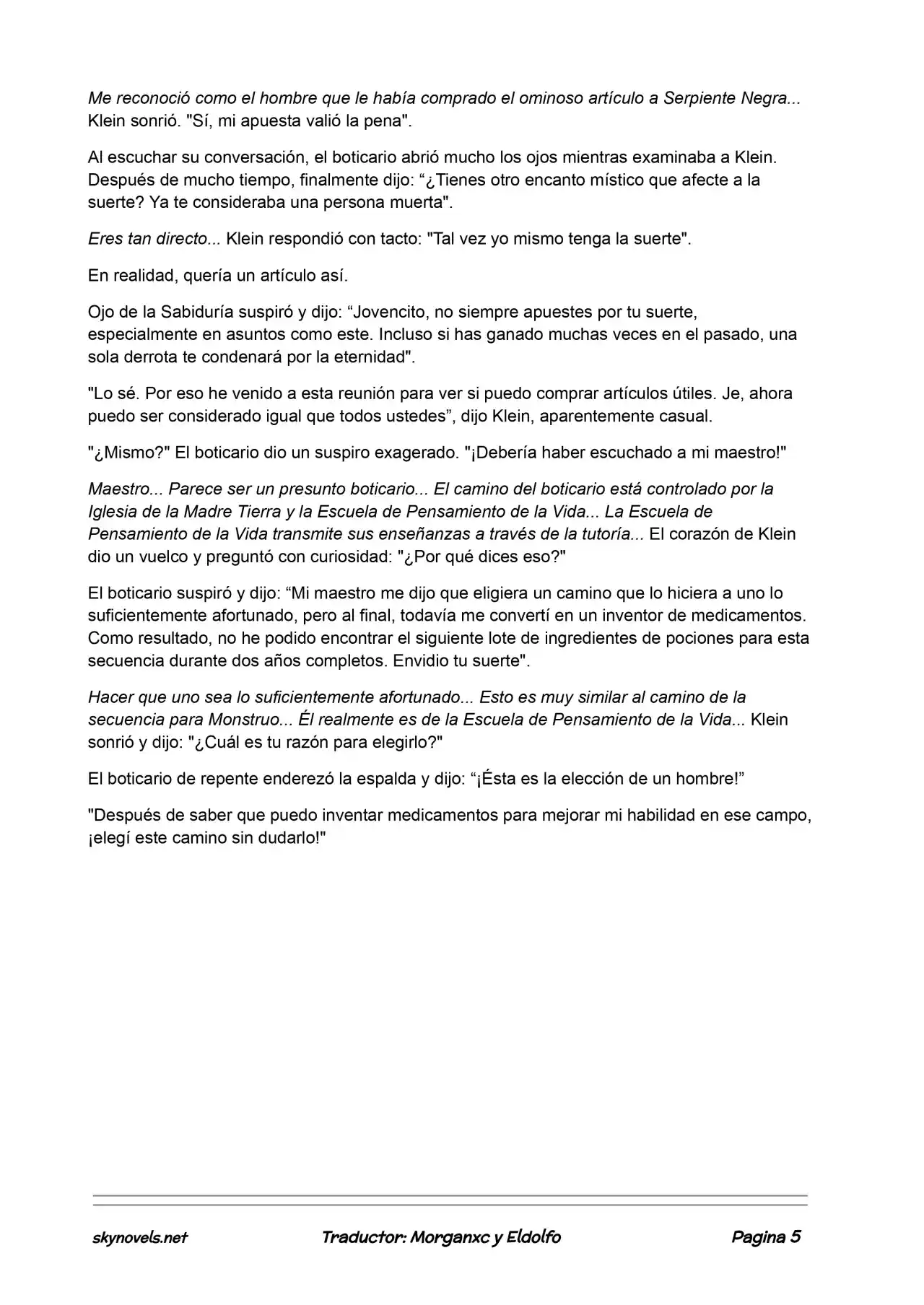 Lord Of The Mysteries (Novela) - Capítulo 256 - Página 5 - LectorTMOo