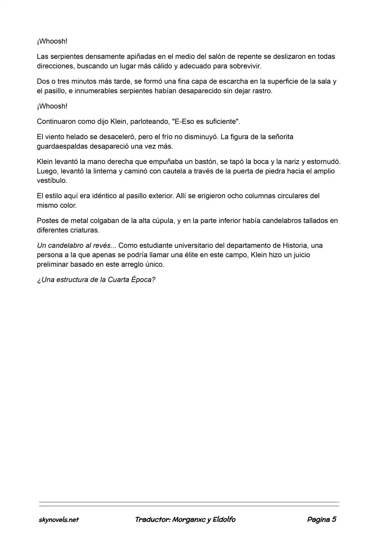 Lord Of The Mysteries (Novela) - Capítulo 259 - Página 5 - LectorTMOo