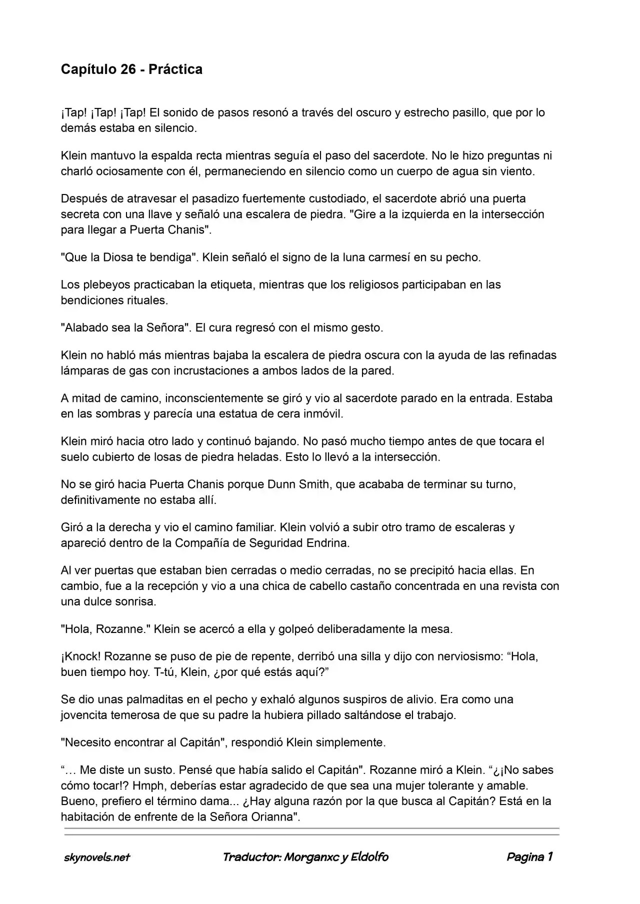 Lord Of The Mysteries (Novela) - Capítulo 26 - Página 1 - LectorTMOo