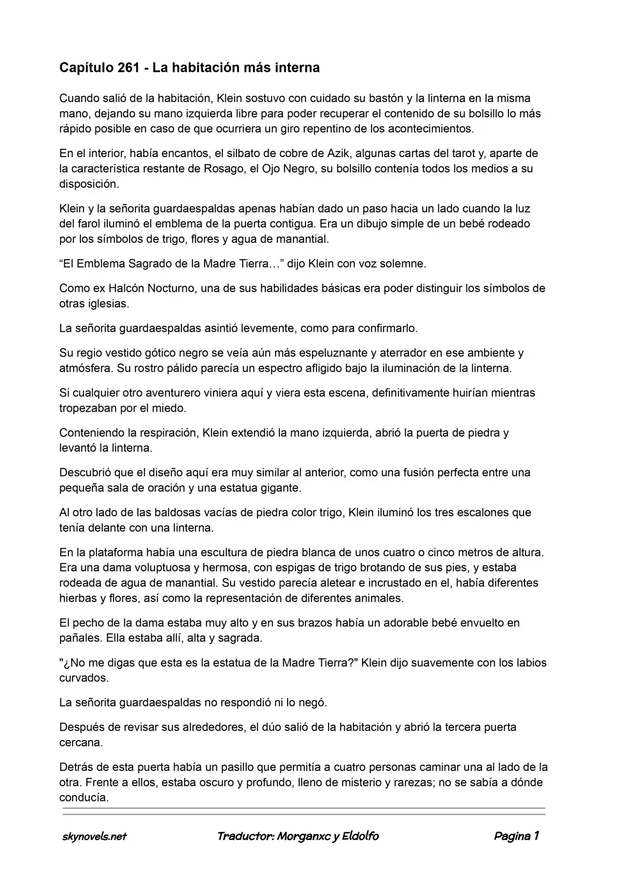 Lord Of The Mysteries (Novela) - Capítulo 261 - Página 1 - LectorTMOo