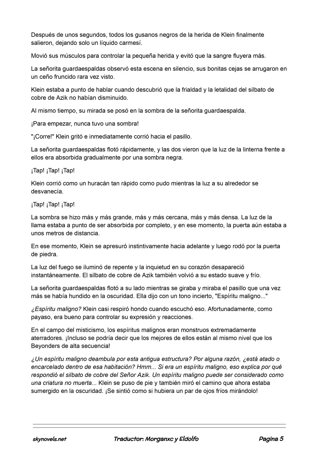 Lord Of The Mysteries (Novela) - Capítulo 261 - Página 5 - LectorTMOo
