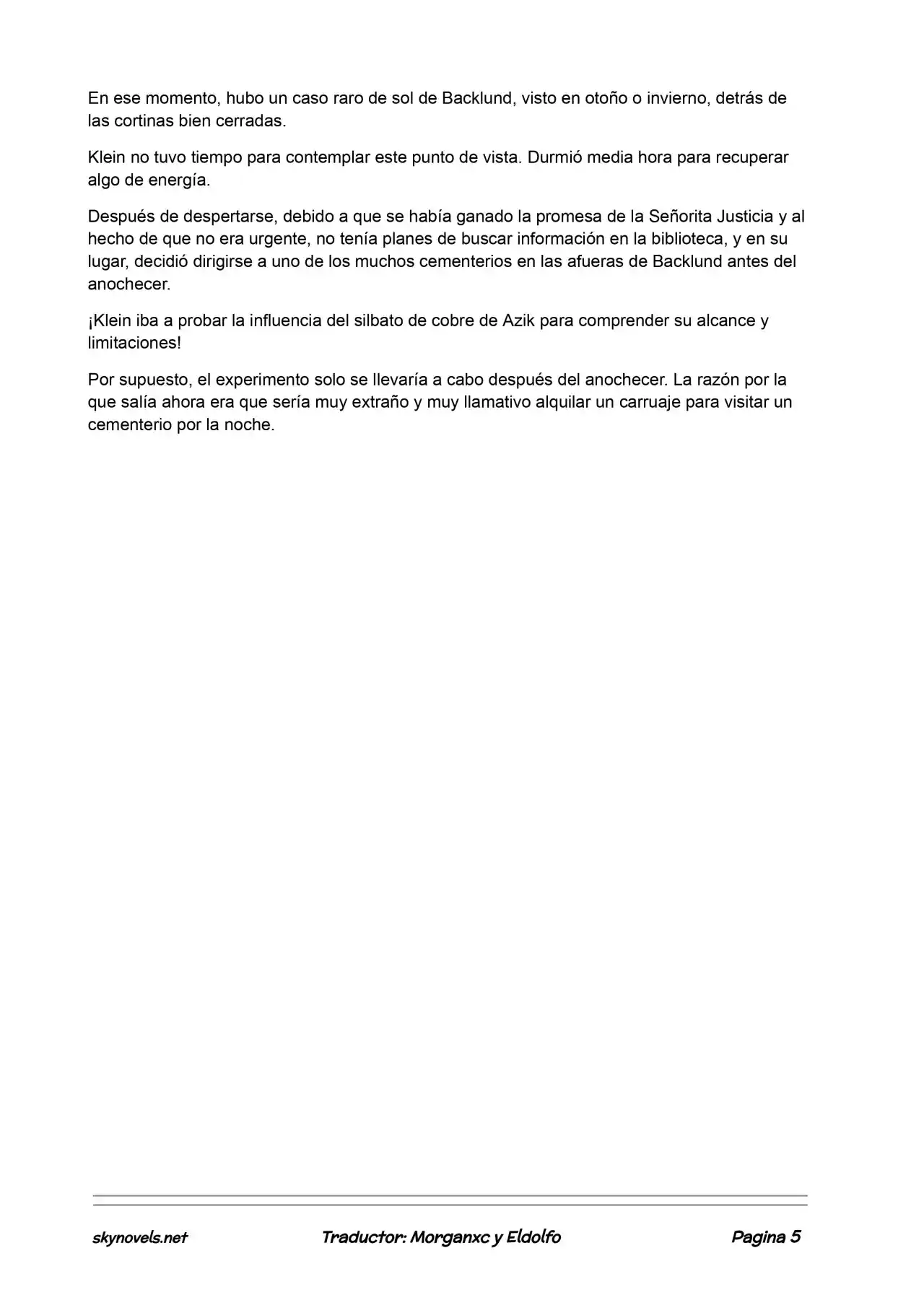 Lord Of The Mysteries (Novela) - Capítulo 267 - Página 5 - LectorTMOo