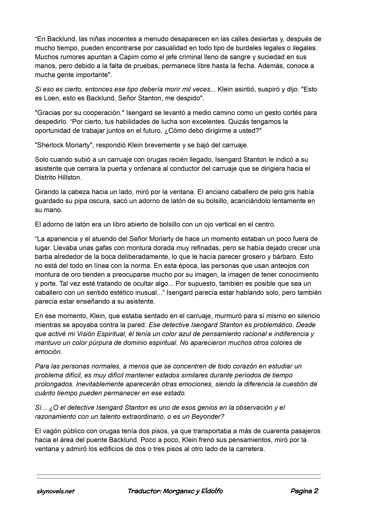 Lord Of The Mysteries (Novela) - Capítulo 272 - Página 2 - LectorTMOo
