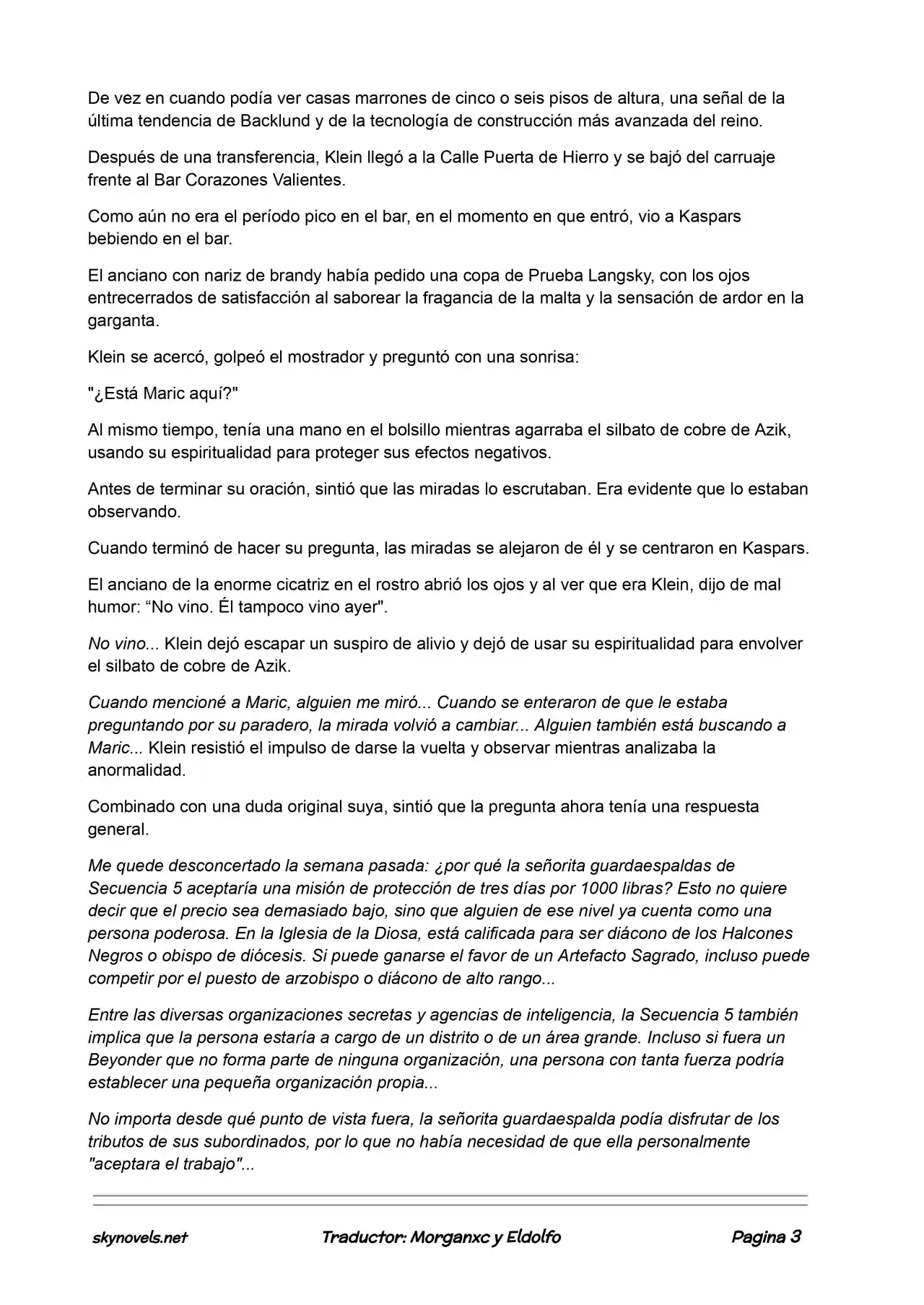 Lord Of The Mysteries (Novela) - Capítulo 272 - Página 3 - LectorTMOo