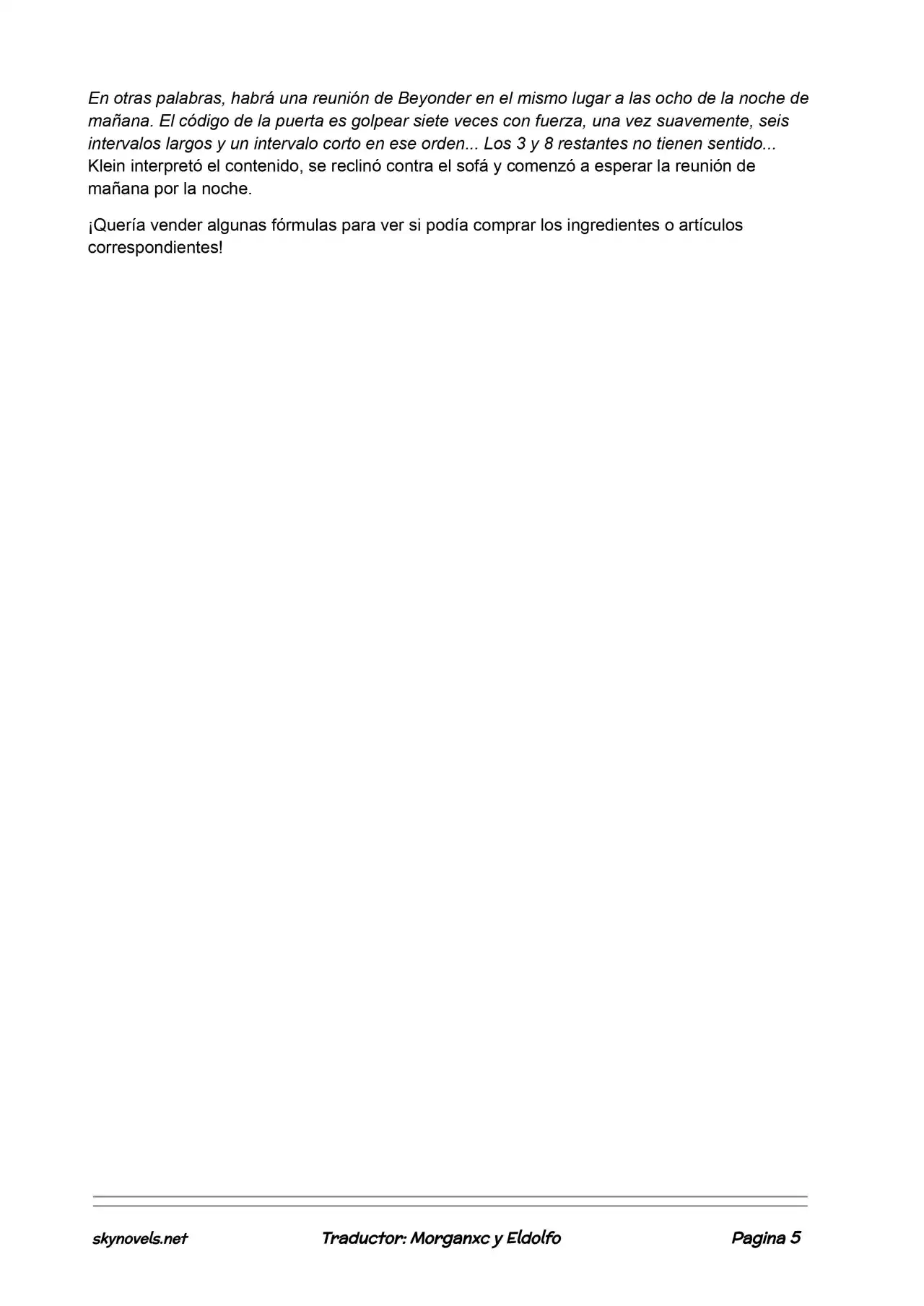 Lord Of The Mysteries (Novela) - Capítulo 272 - Página 5 - LectorTMOo