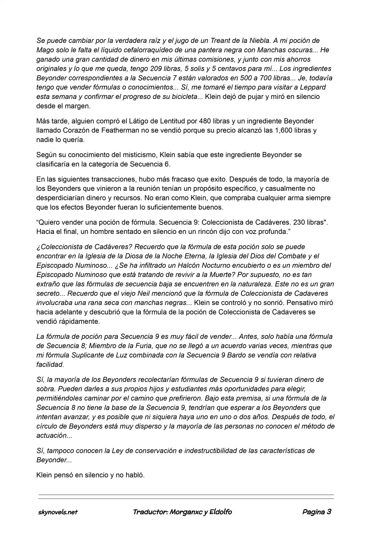 Lord Of The Mysteries (Novela) - Capítulo 274 - Página 3 - LectorTMOo