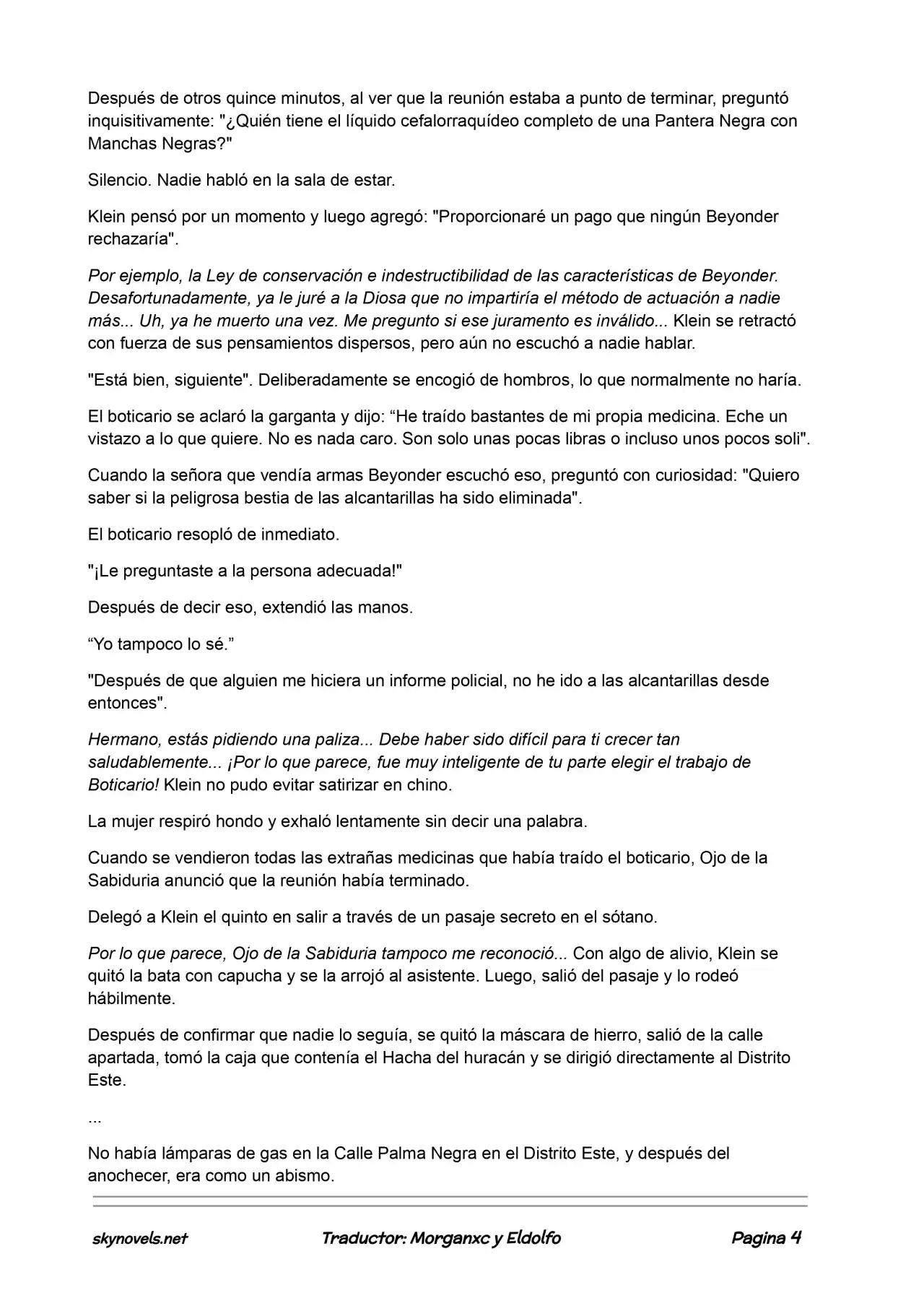 Lord Of The Mysteries (Novela) - Capítulo 274 - Página 4 - LectorTMOo