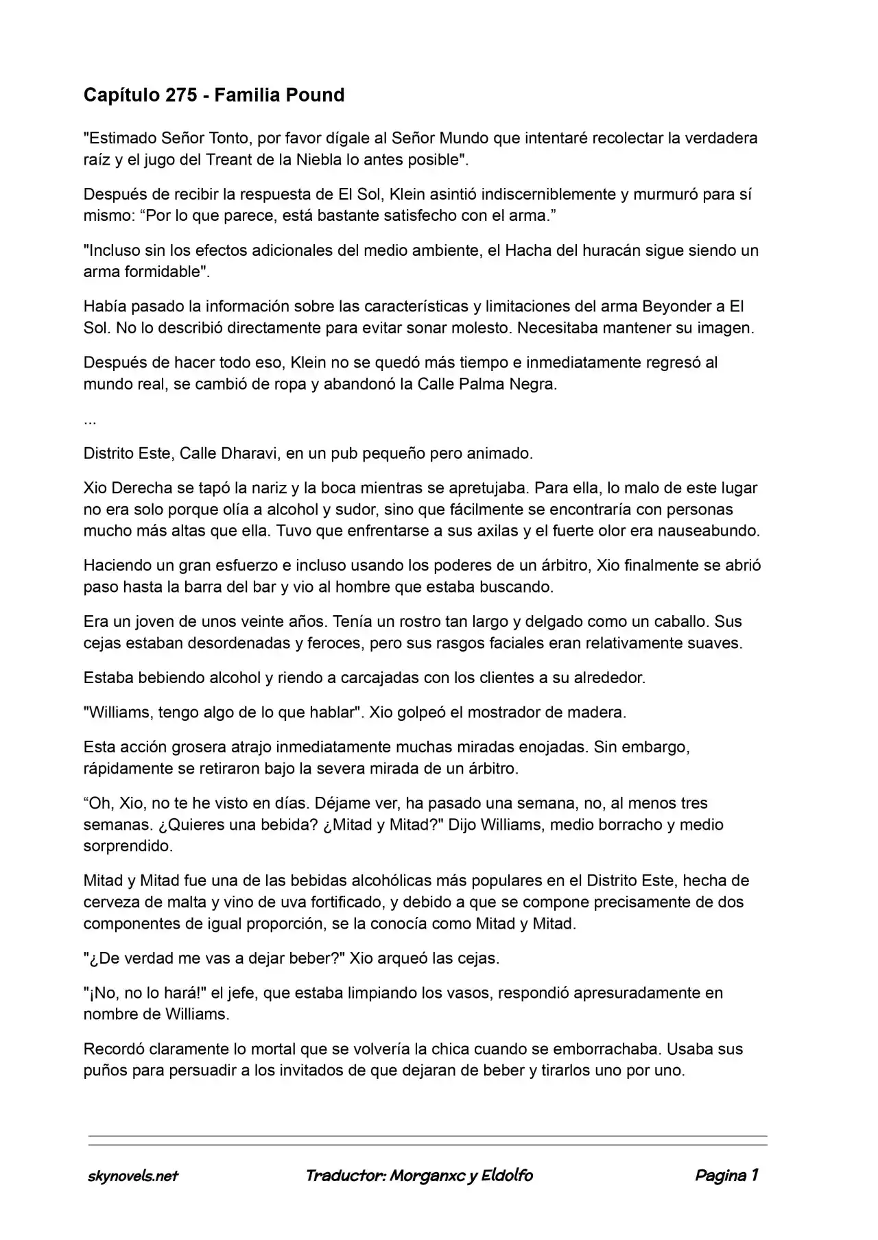 Lord Of The Mysteries (Novela) - Capítulo 275 - Página 1 - LectorTMOo