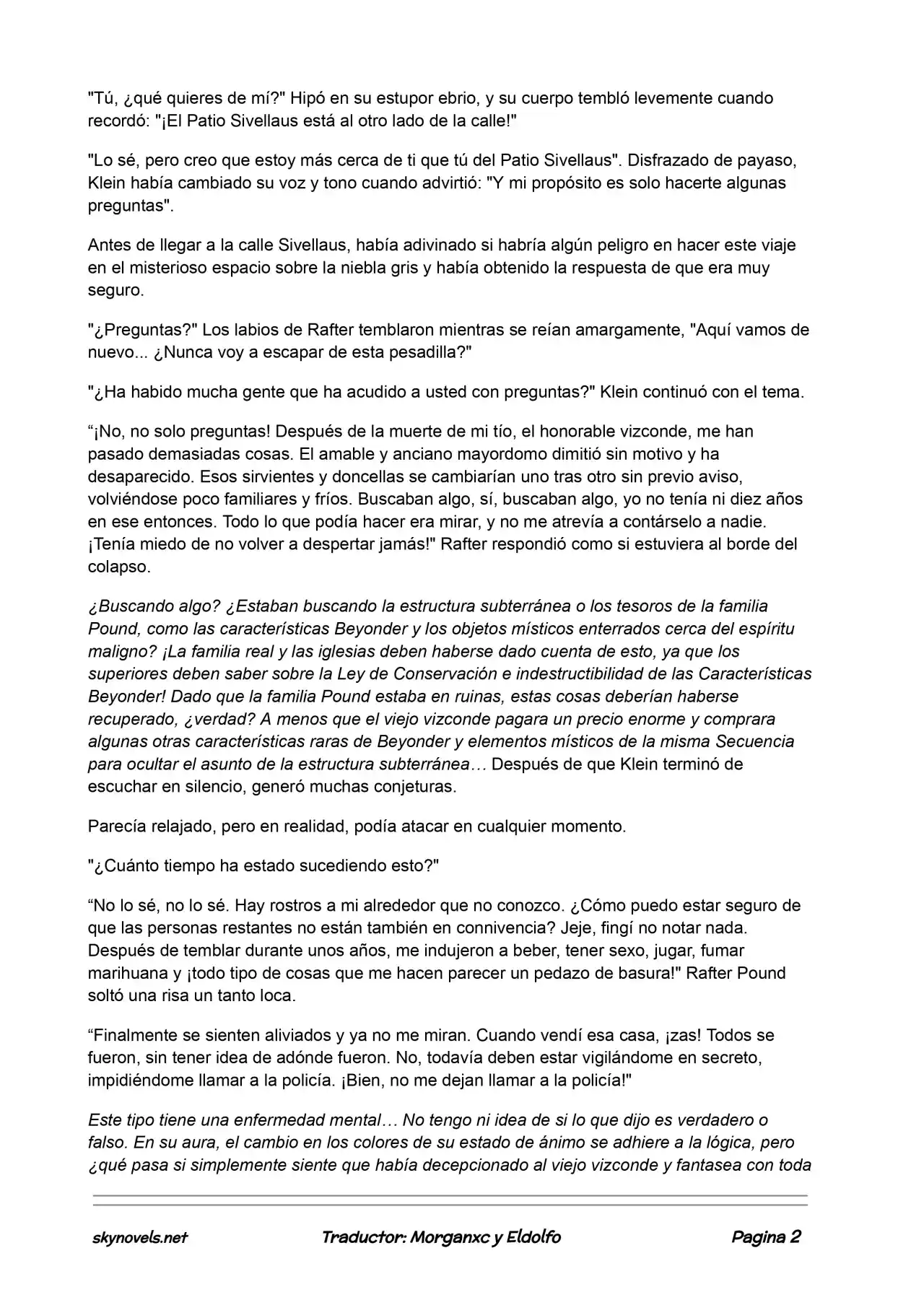 Lord Of The Mysteries (Novela) - Capítulo 276 - Página 1 - LectorTMOo