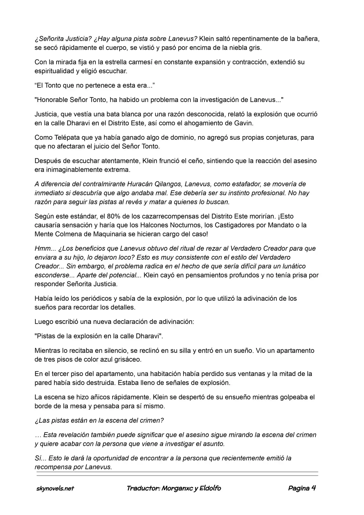 Lord Of The Mysteries (Novela) - Capítulo 280 - Página 3 - LectorTMOo