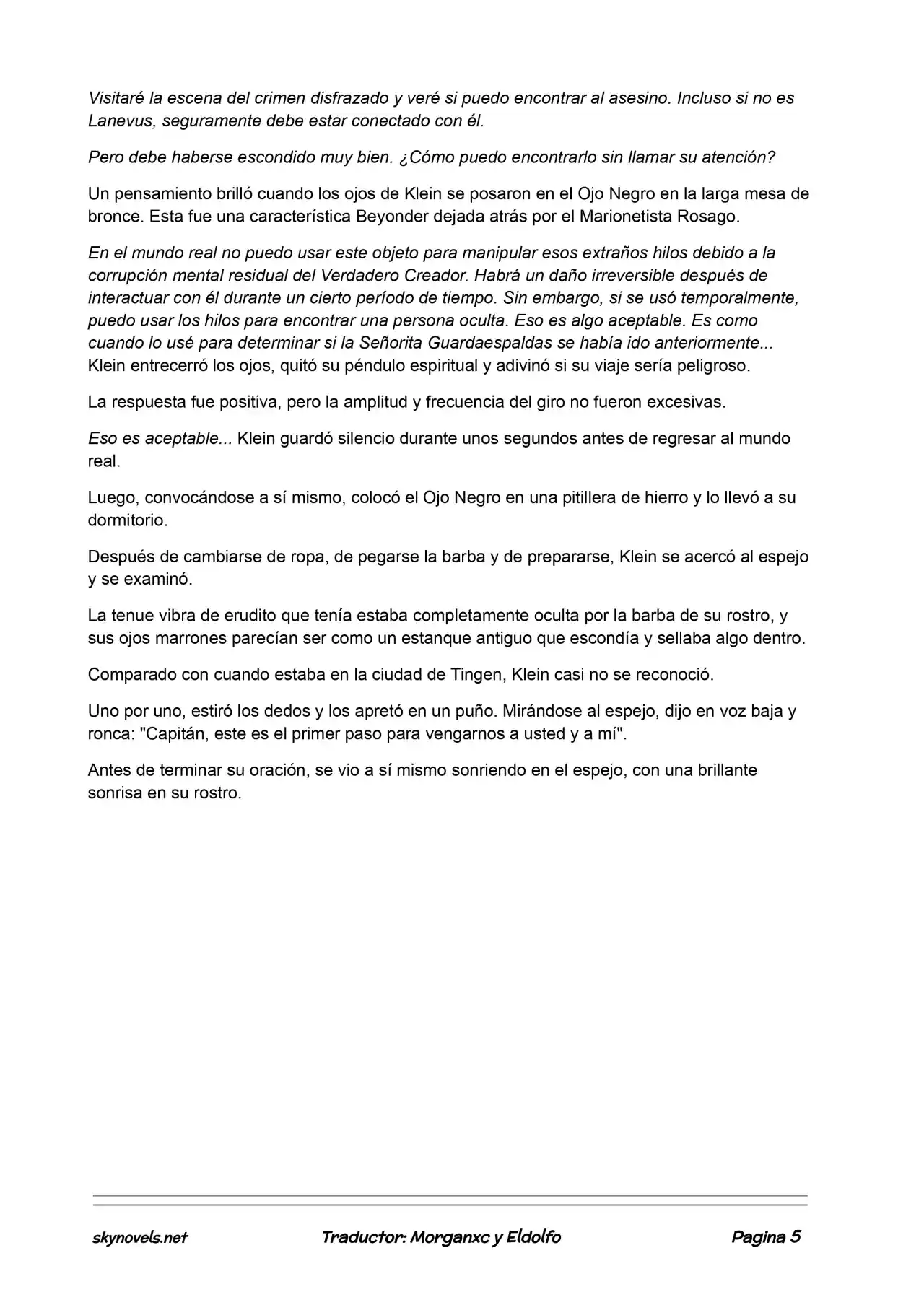 Lord Of The Mysteries (Novela) - Capítulo 280 - Página 4 - LectorTMOo