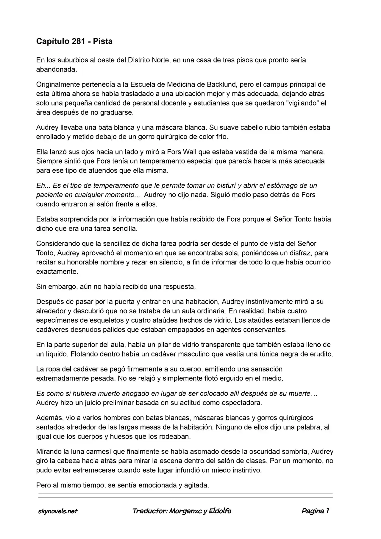 Lord Of The Mysteries (Novela) - Capítulo 281 - Página 1 - LectorTMOo