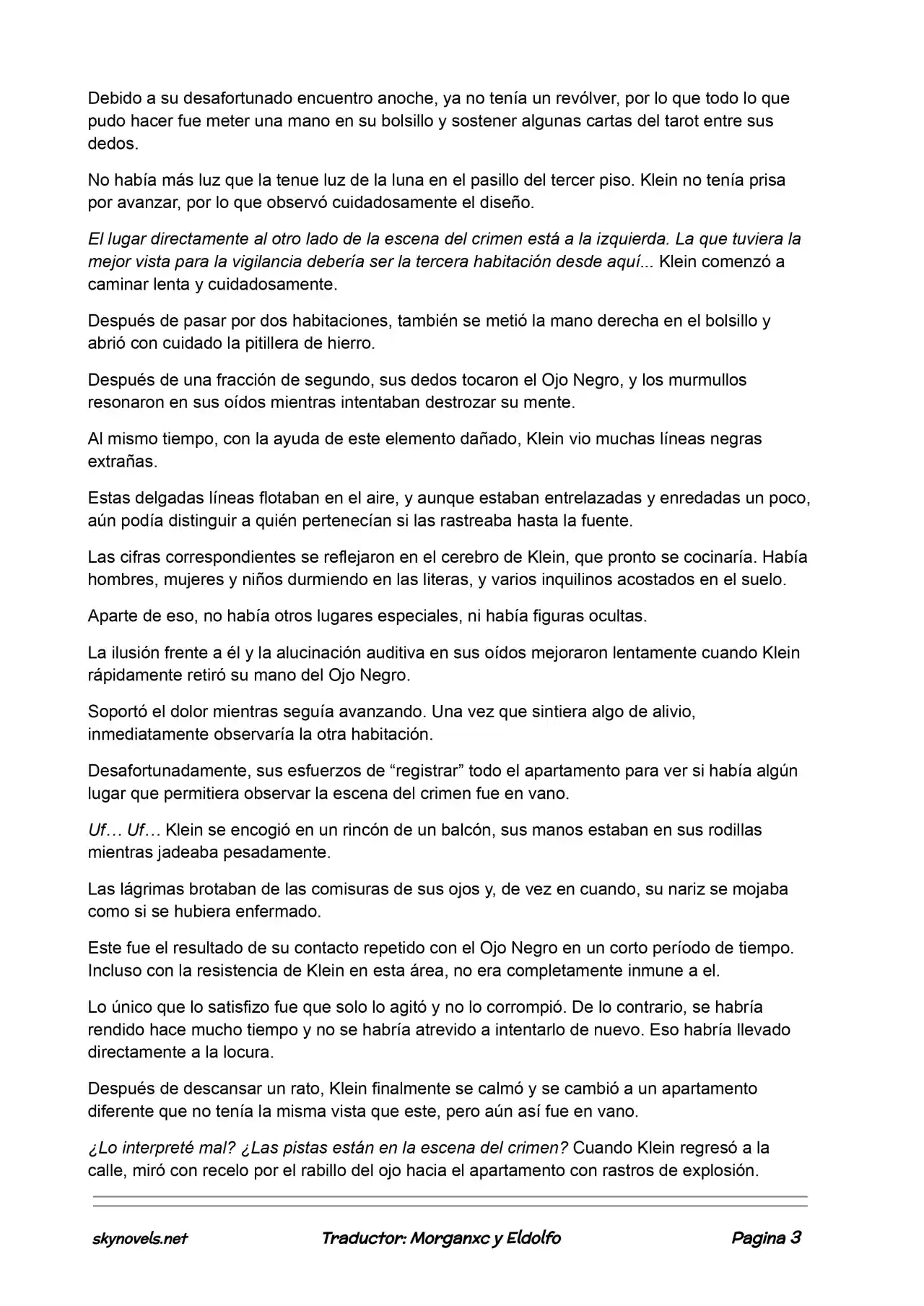 Lord Of The Mysteries (Novela) - Capítulo 281 - Página 3 - LectorTMOo