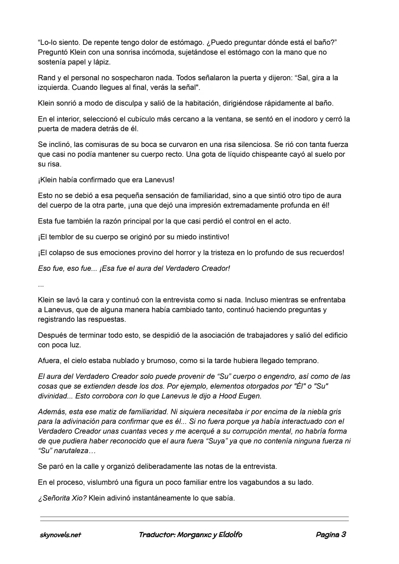 Lord Of The Mysteries (Novela) - Capítulo 284 - Página 3 - LectorTMOo