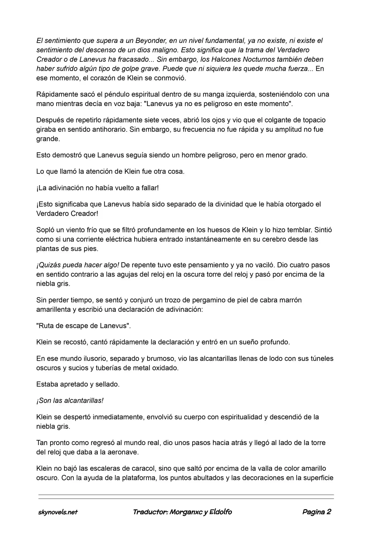 Lord Of The Mysteries (Novela) - Capítulo 286 - Página 2 - LectorTMOo