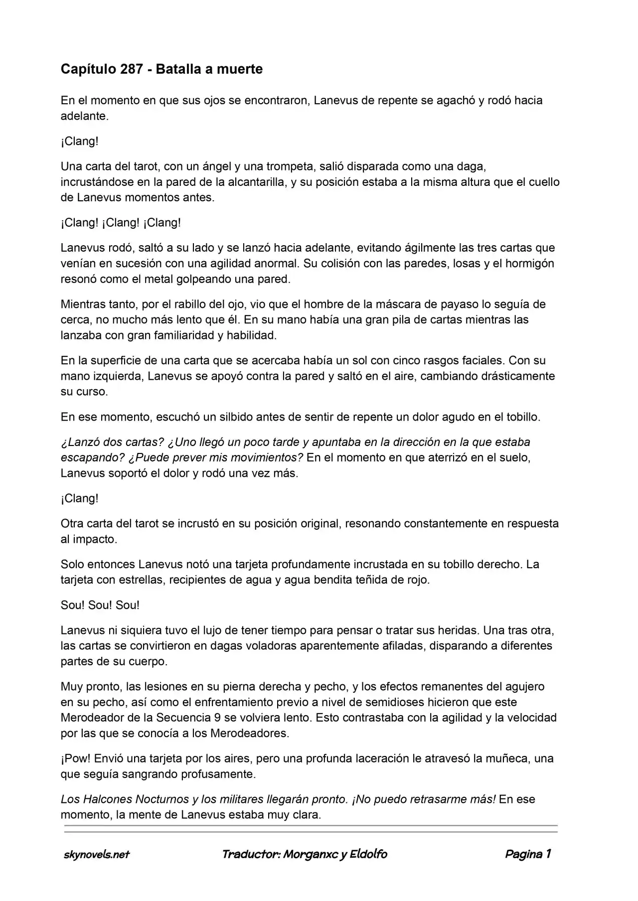 Lord Of The Mysteries (Novela) - Capítulo 287 - Página 1 - LectorTMOo