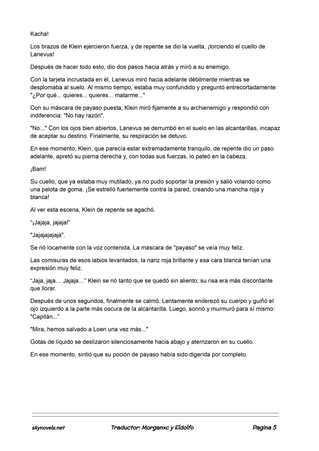 Lord Of The Mysteries (Novela) - Capítulo 287 - Página 5 - LectorTMOo