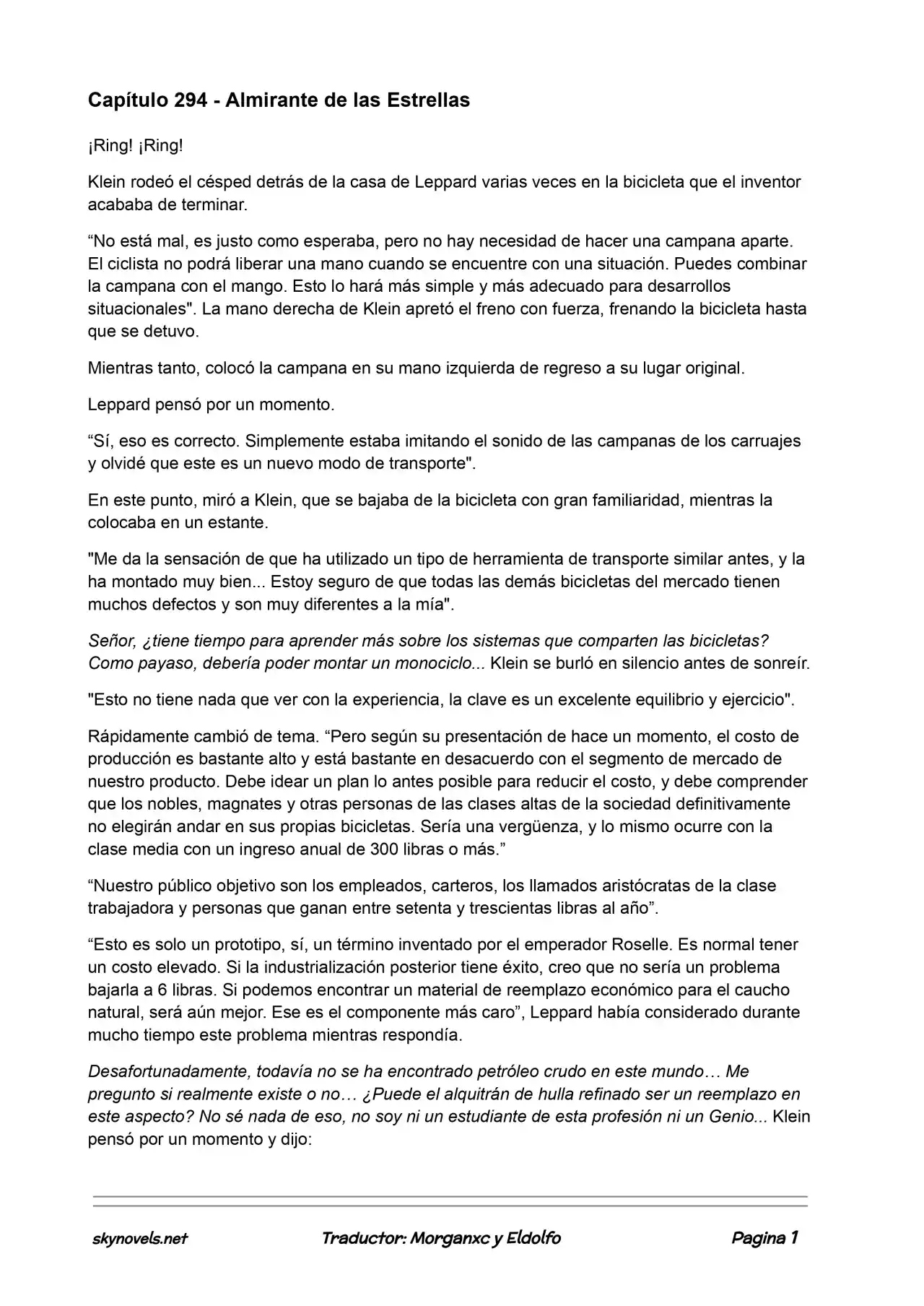 Lord Of The Mysteries (Novela) - Capítulo 294 - Página 1 - LectorTMOo