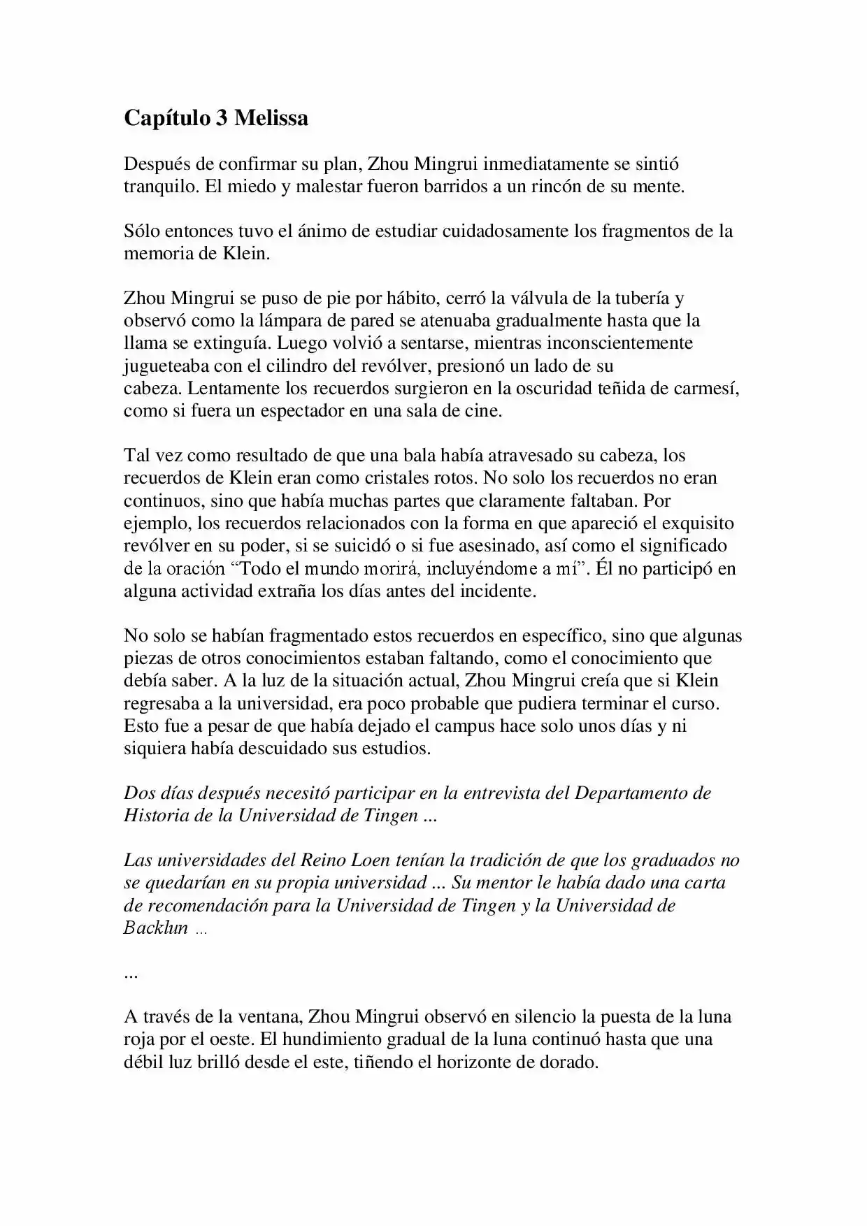 Lord Of The Mysteries (Novela) - Capítulo 3 - Página 1 - LectorTMOo