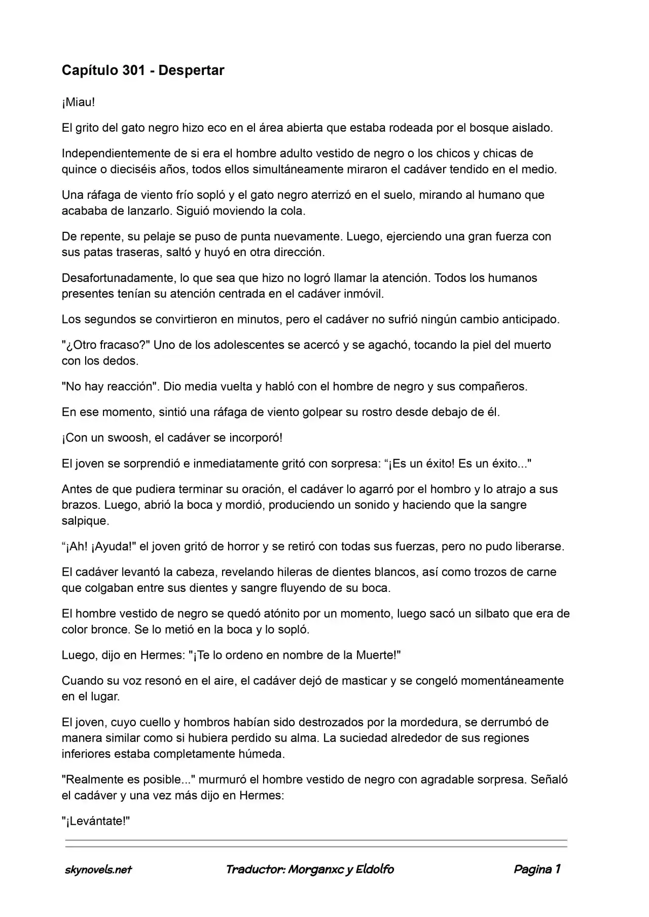 Lord Of The Mysteries (Novela) - Capítulo 301 - Página 1 - LectorTMOo