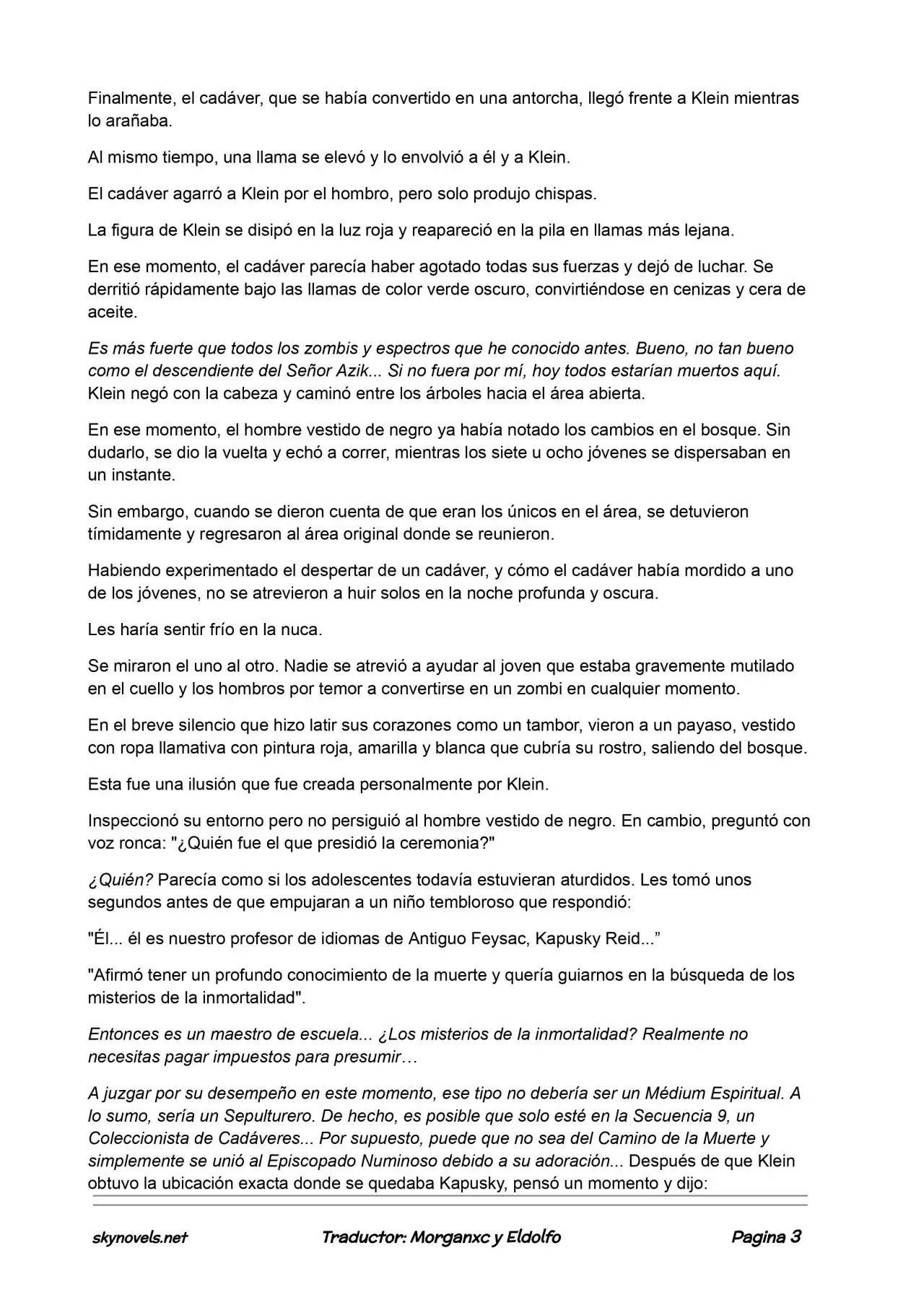 Lord Of The Mysteries (Novela) - Capítulo 301 - Página 3 - LectorTMOo