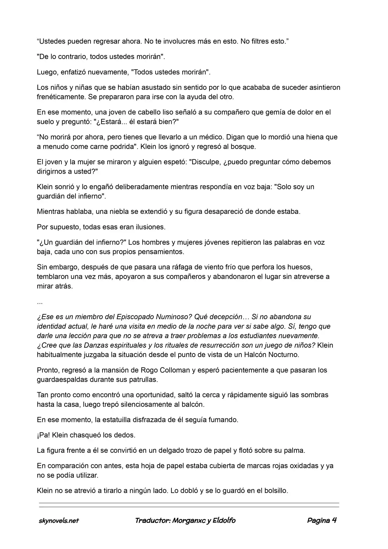 Lord Of The Mysteries (Novela) - Capítulo 301 - Página 4 - LectorTMOo