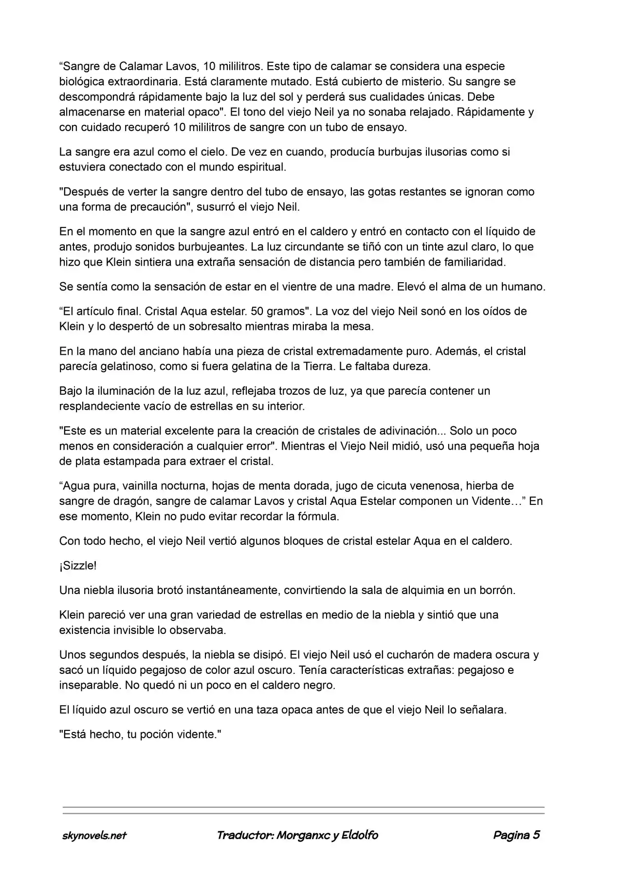 Lord Of The Mysteries (Novela) - Capítulo 31 - Página 5 - LectorTMOo