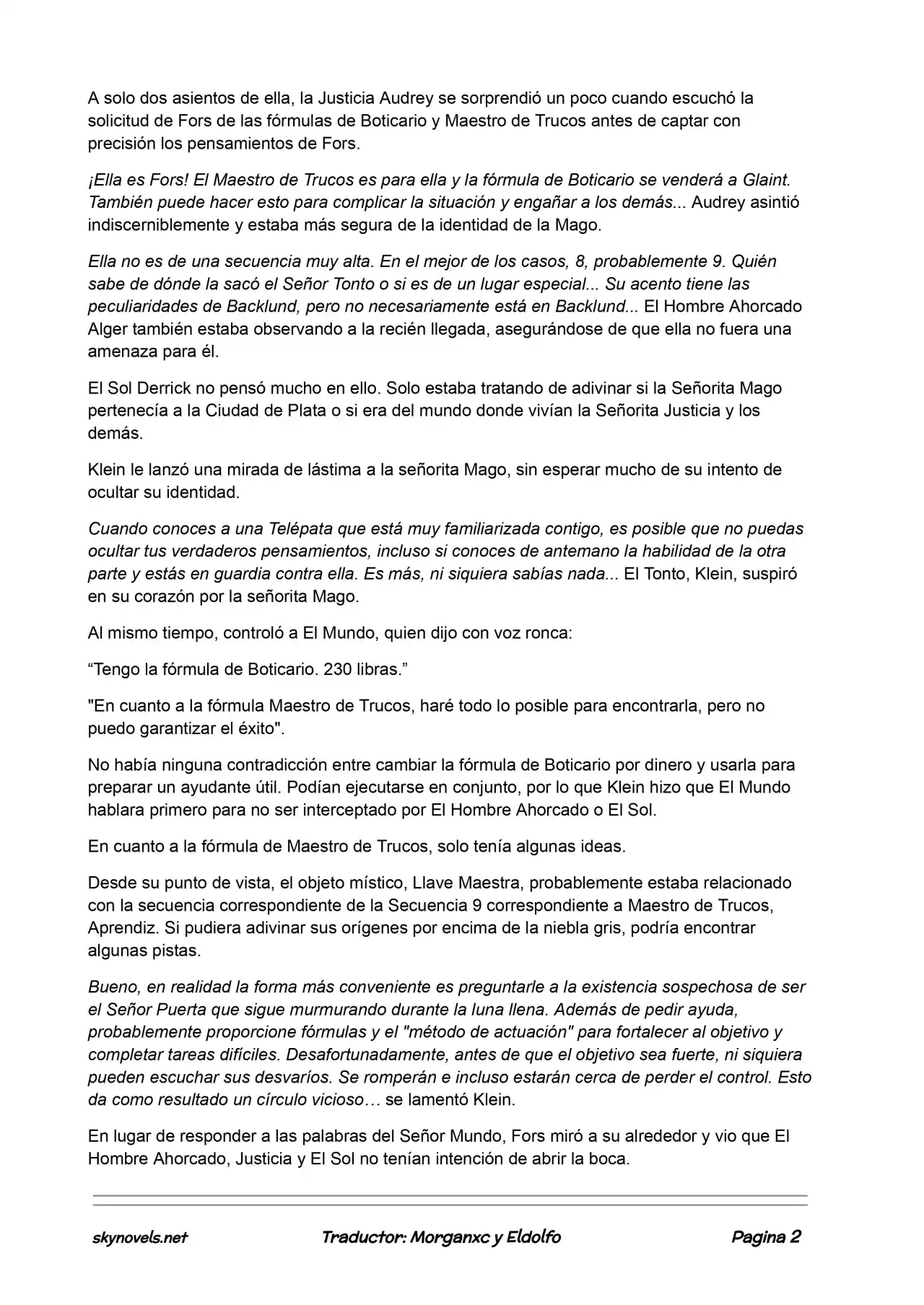 Lord Of The Mysteries (Novela) - Capítulo 312 - Página 1 - LectorTMOo