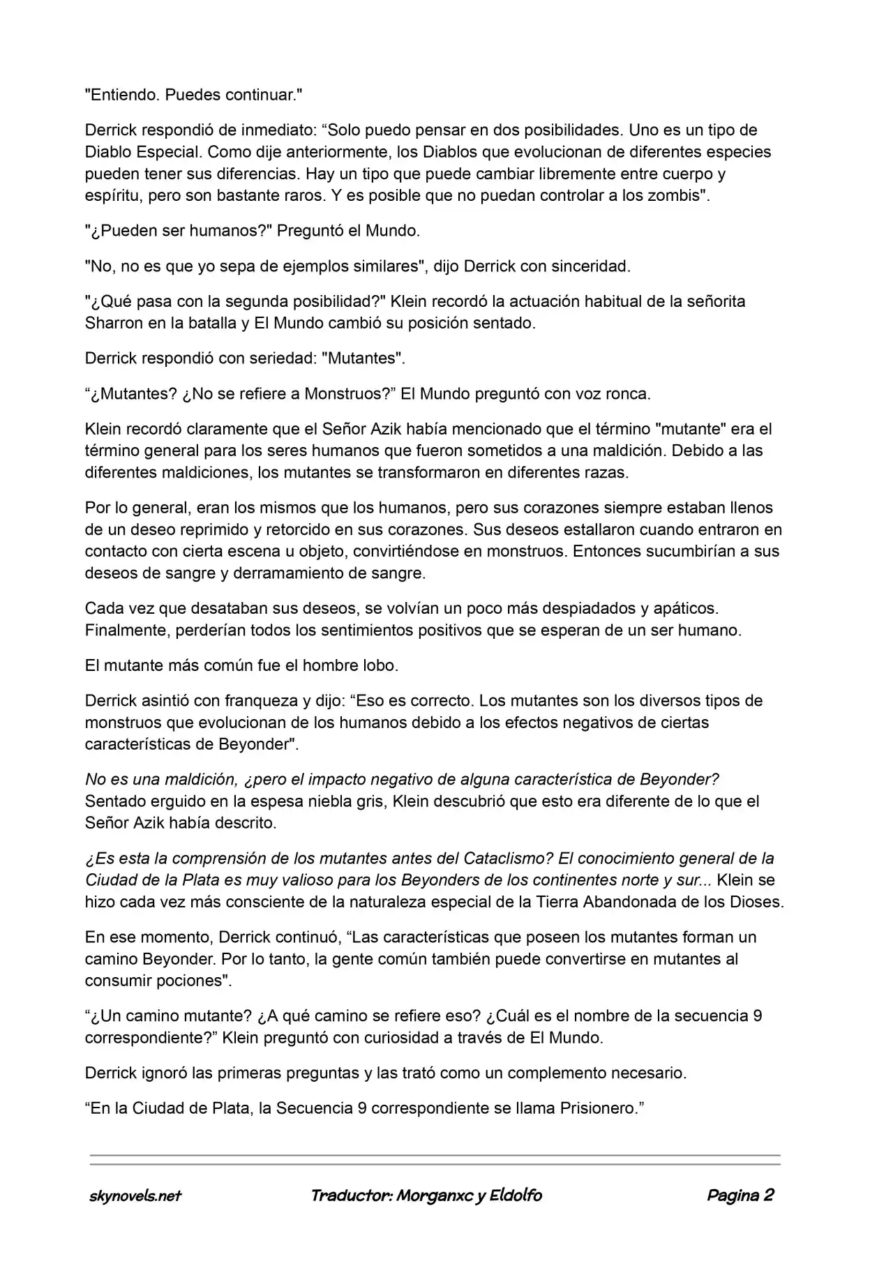 Lord Of The Mysteries (Novela) - Capítulo 314 - Página 1 - LectorTMOo