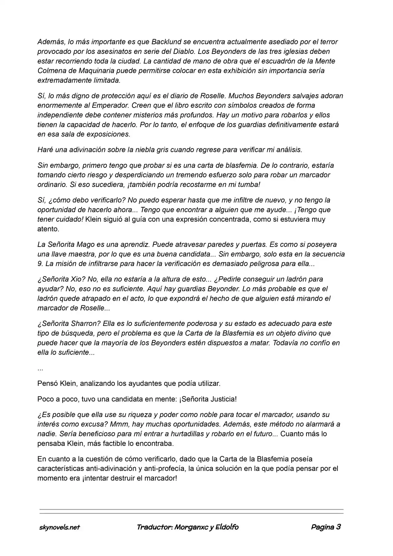 Lord Of The Mysteries (Novela) - Capítulo 318 - Página 3 - LectorTMOo