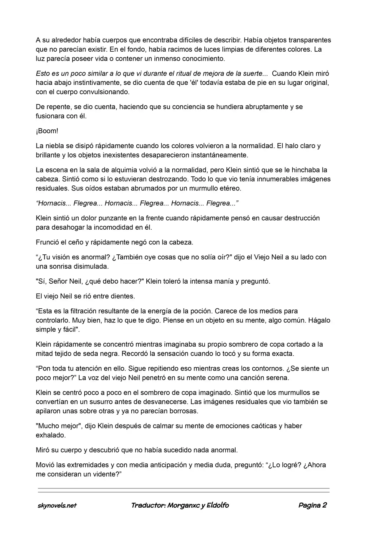 Lord Of The Mysteries (Novela) - Capítulo 32 - Página 2 - LectorTMOo