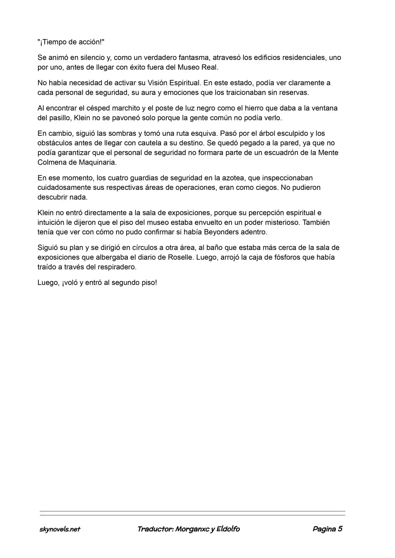Lord Of The Mysteries (Novela) - Capítulo 320 - Página 5 - LectorTMOo
