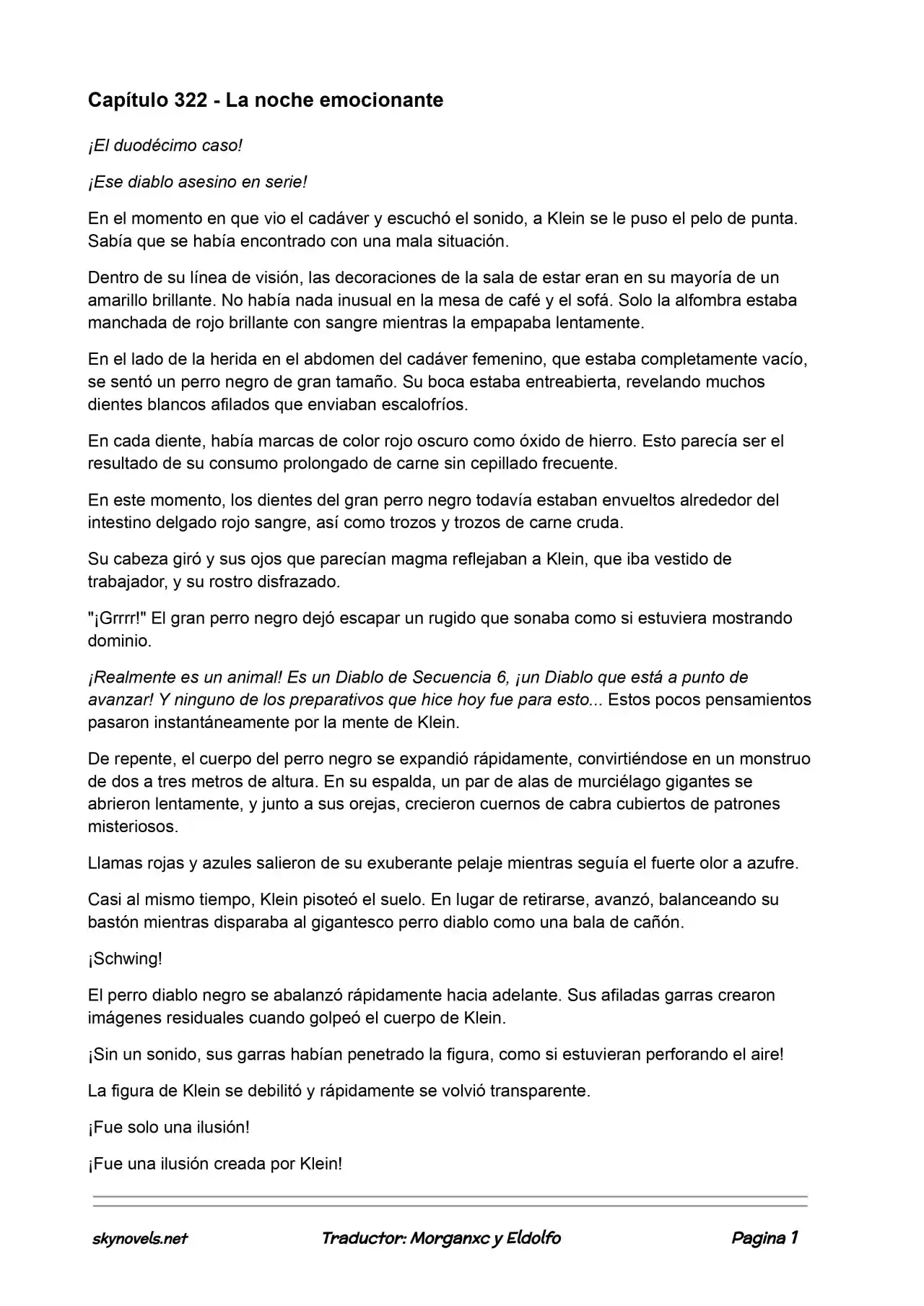 Lord Of The Mysteries (Novela) - Capítulo 322 - Página 1 - LectorTMOo