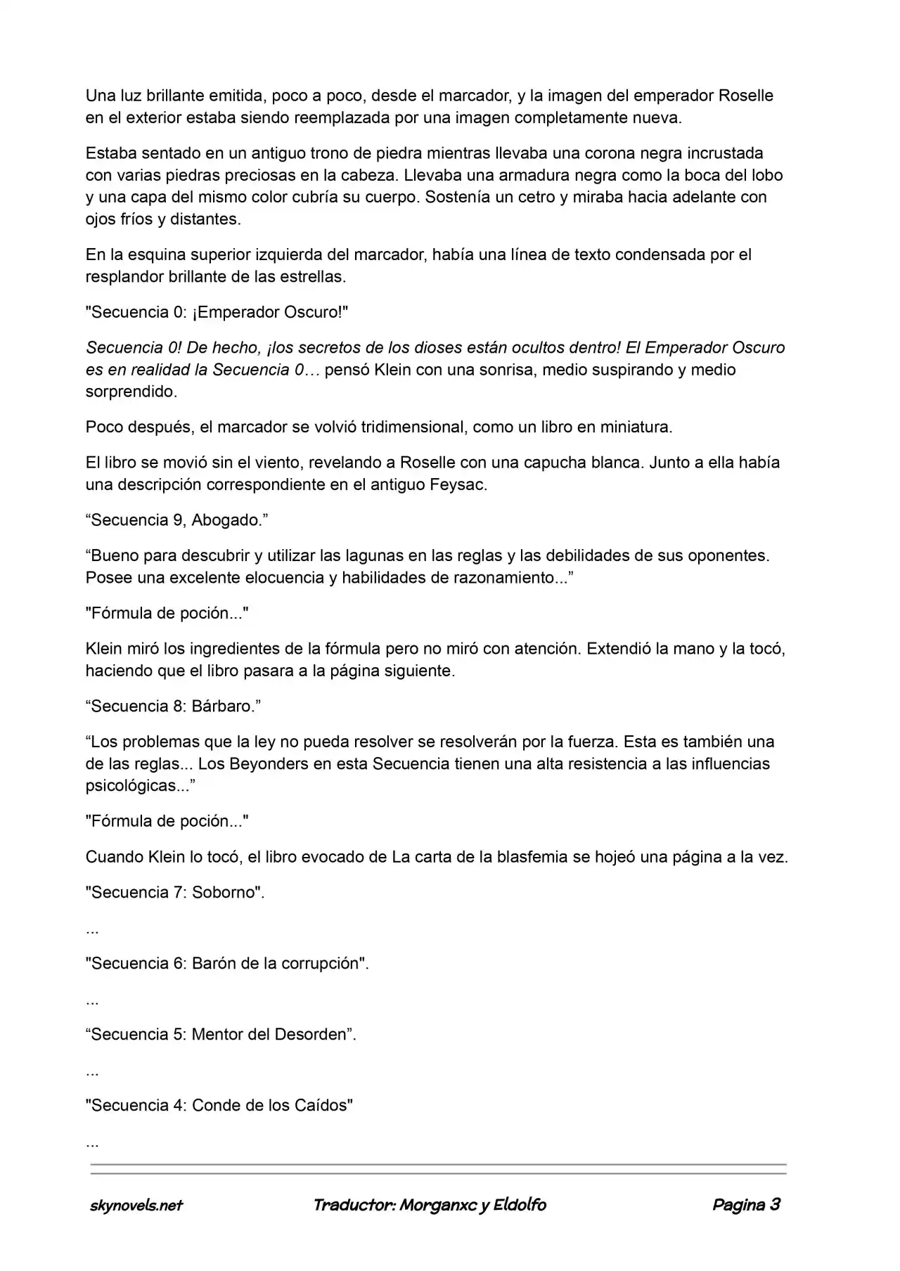 Lord Of The Mysteries (Novela) - Capítulo 323 - Página 5 - LectorTMOo