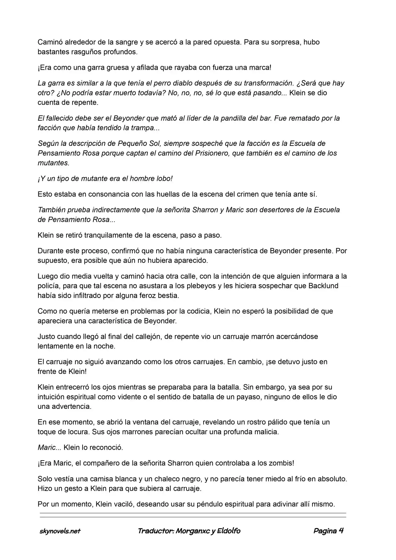 Lord Of The Mysteries (Novela) - Capítulo 329 - Página 4 - LectorTMOo