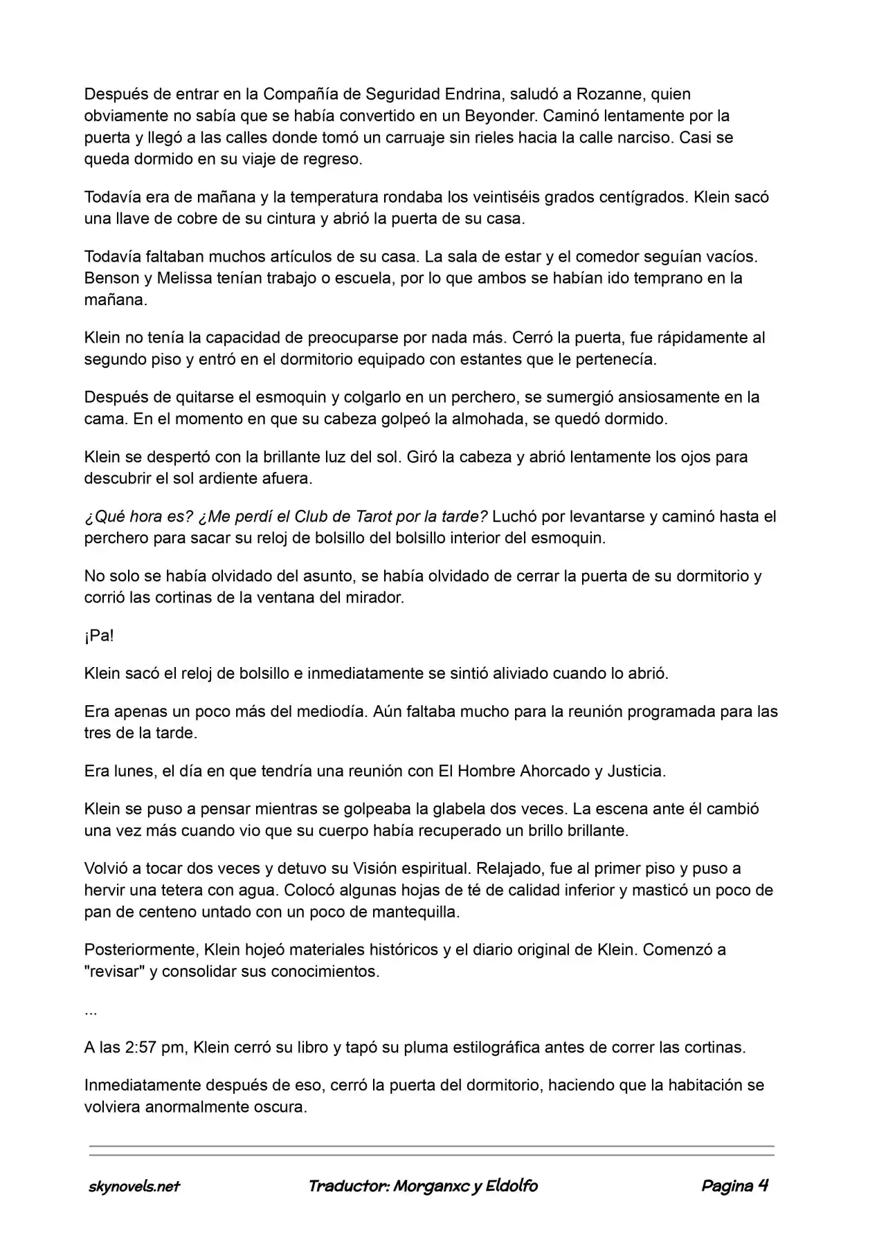 Lord Of The Mysteries (Novela) - Capítulo 33 - Página 4 - LectorTMOo