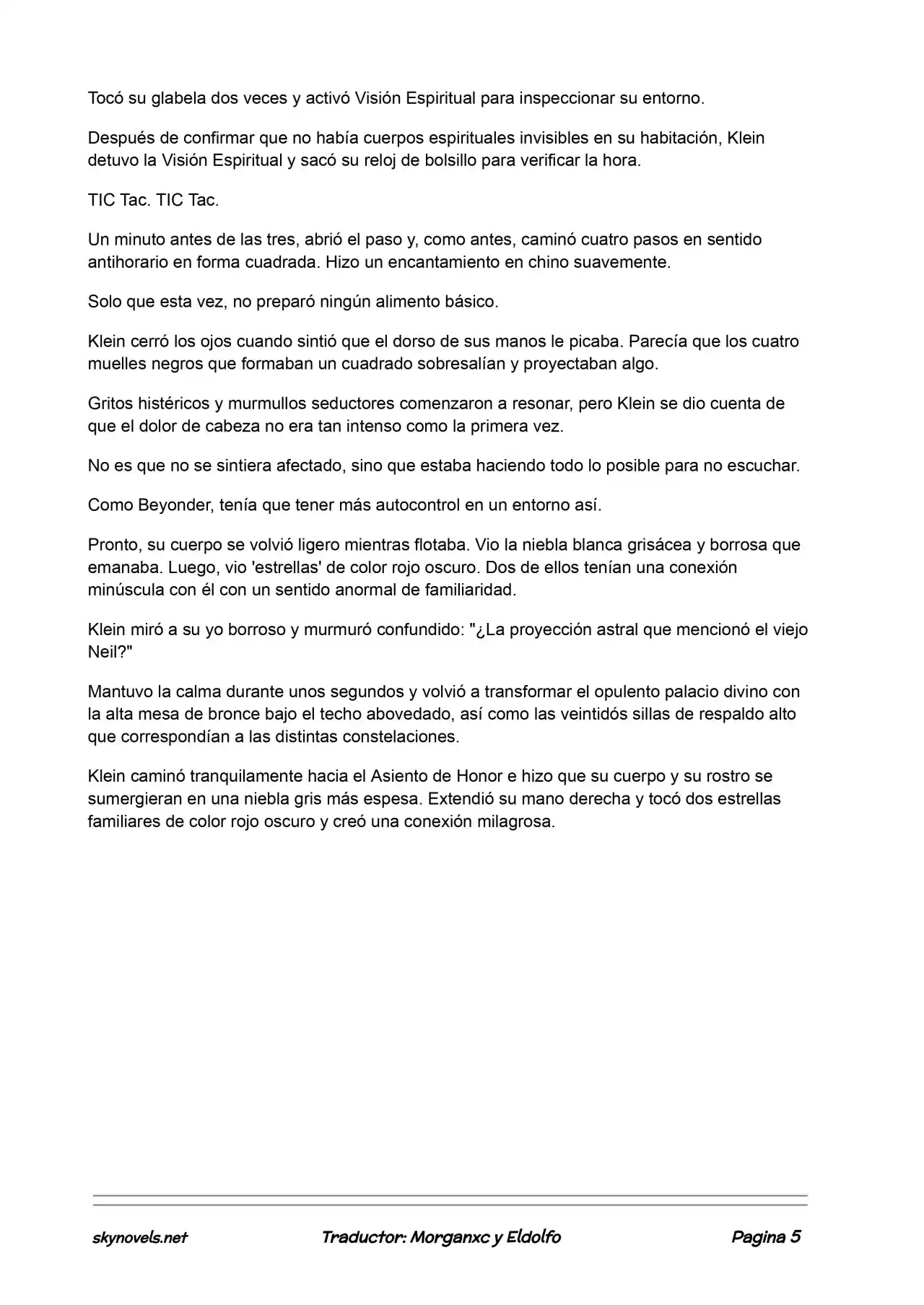 Lord Of The Mysteries (Novela) - Capítulo 33 - Página 5 - LectorTMOo
