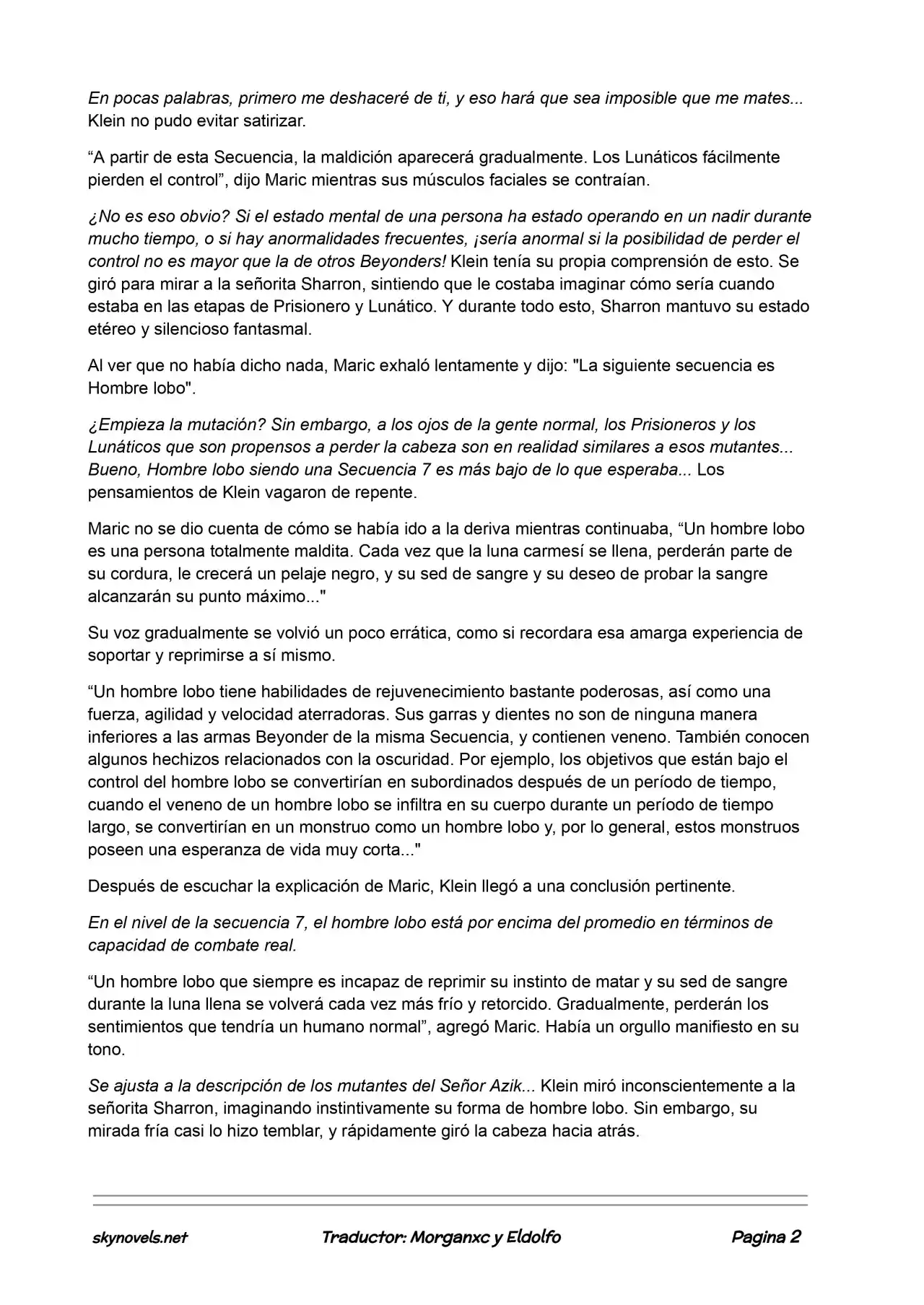 Lord Of The Mysteries (Novela) - Capítulo 331 - Página 2 - LectorTMOo