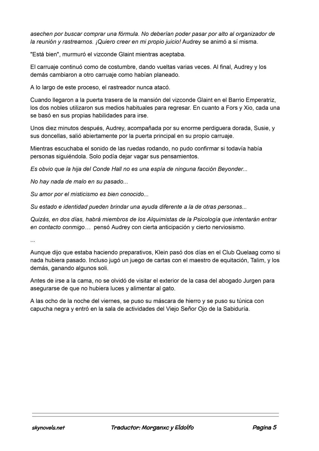 Lord Of The Mysteries (Novela) - Capítulo 333 - Página 5 - LectorTMOo