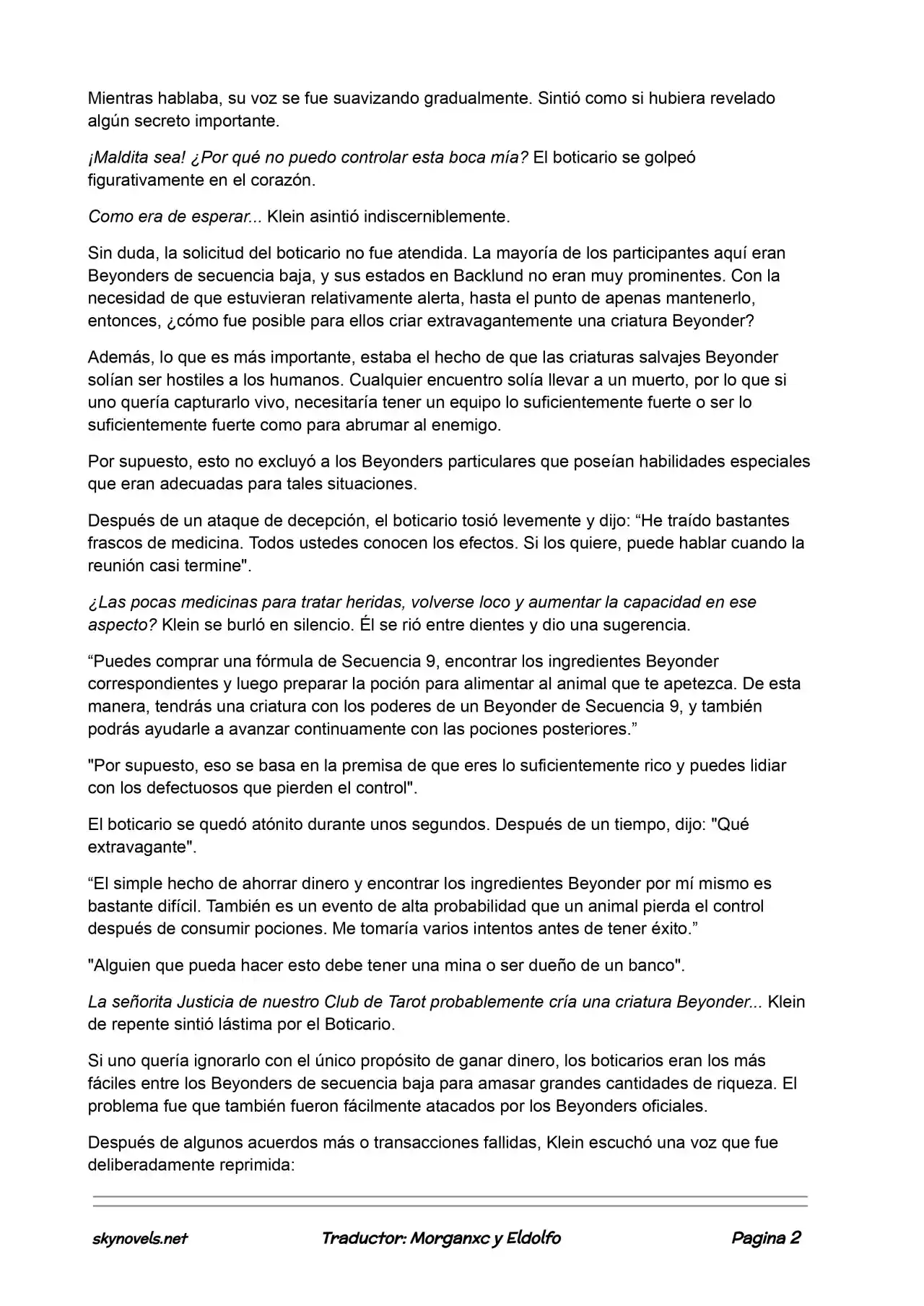 Lord Of The Mysteries (Novela) - Capítulo 334 - Página 2 - LectorTMOo