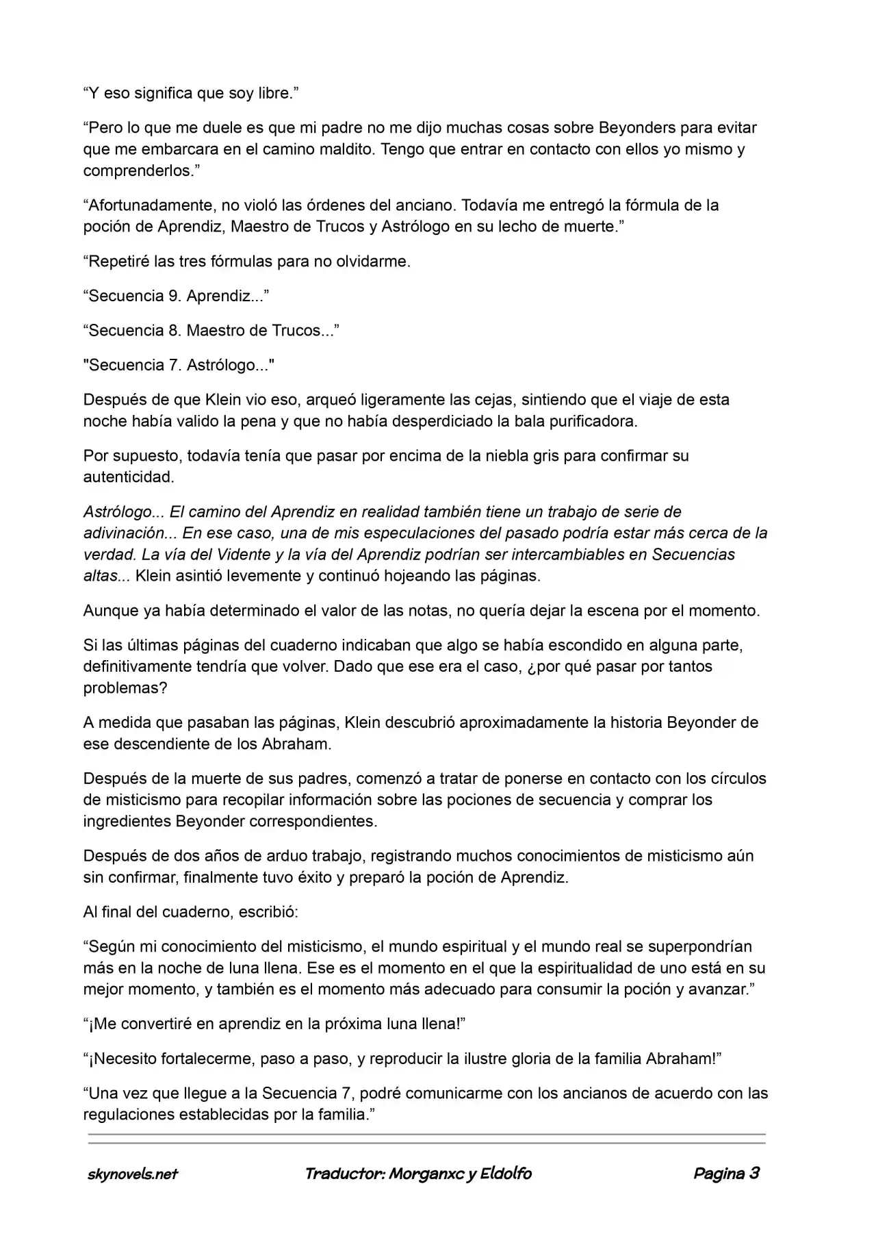 Lord Of The Mysteries (Novela) - Capítulo 336 - Página 3 - LectorTMOo