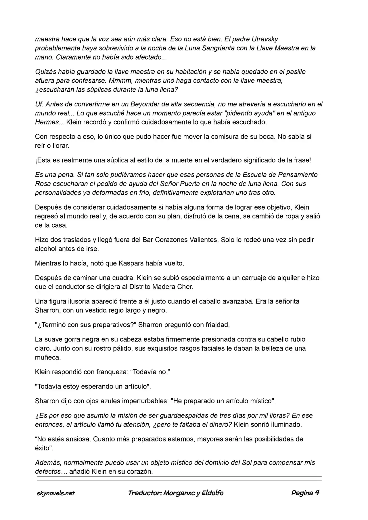 Lord Of The Mysteries (Novela) - Capítulo 338 - Página 4 - LectorTMOo