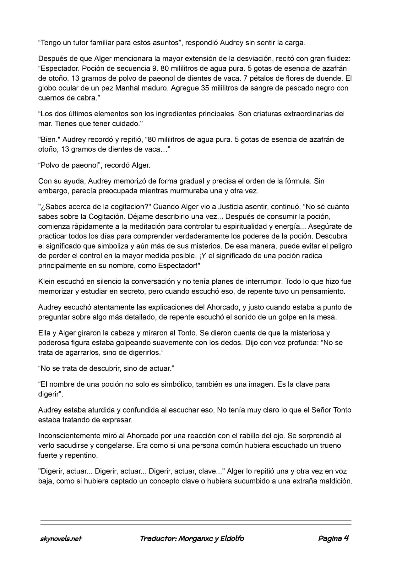Lord Of The Mysteries (Novela) - Capítulo 34 - Página 4 - LectorTMOo