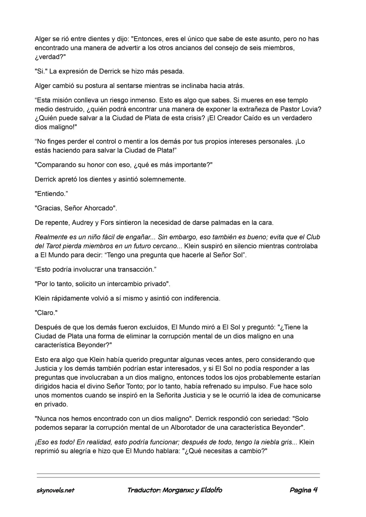 Lord Of The Mysteries (Novela) - Capítulo 342 - Página 4 - LectorTMOo