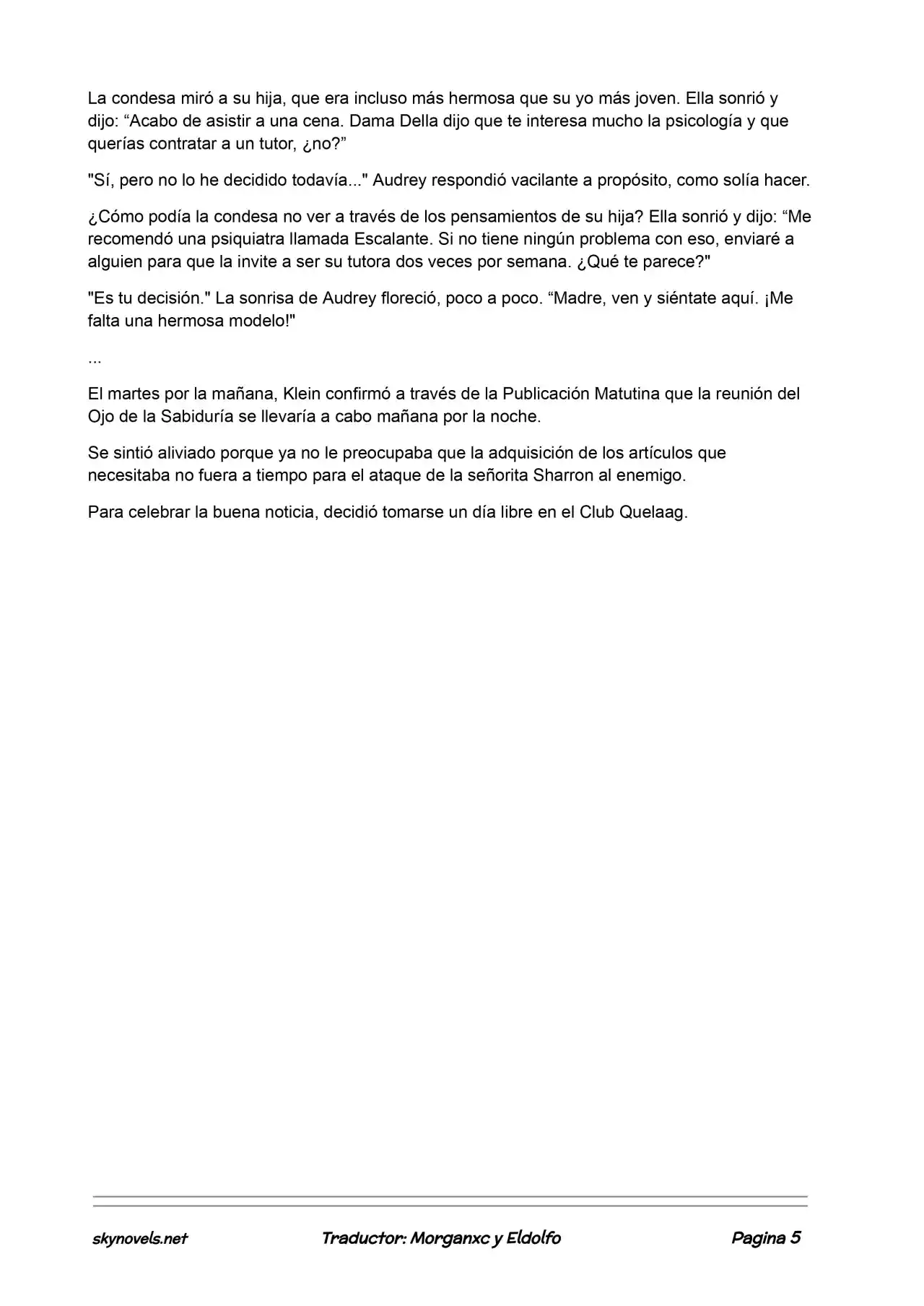 Lord Of The Mysteries (Novela) - Capítulo 343 - Página 5 - LectorTMOo