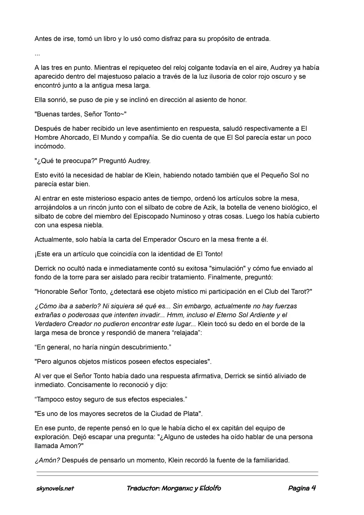 Lord Of The Mysteries (Novela) - Capítulo 358 - Página 4 - LectorTMOo